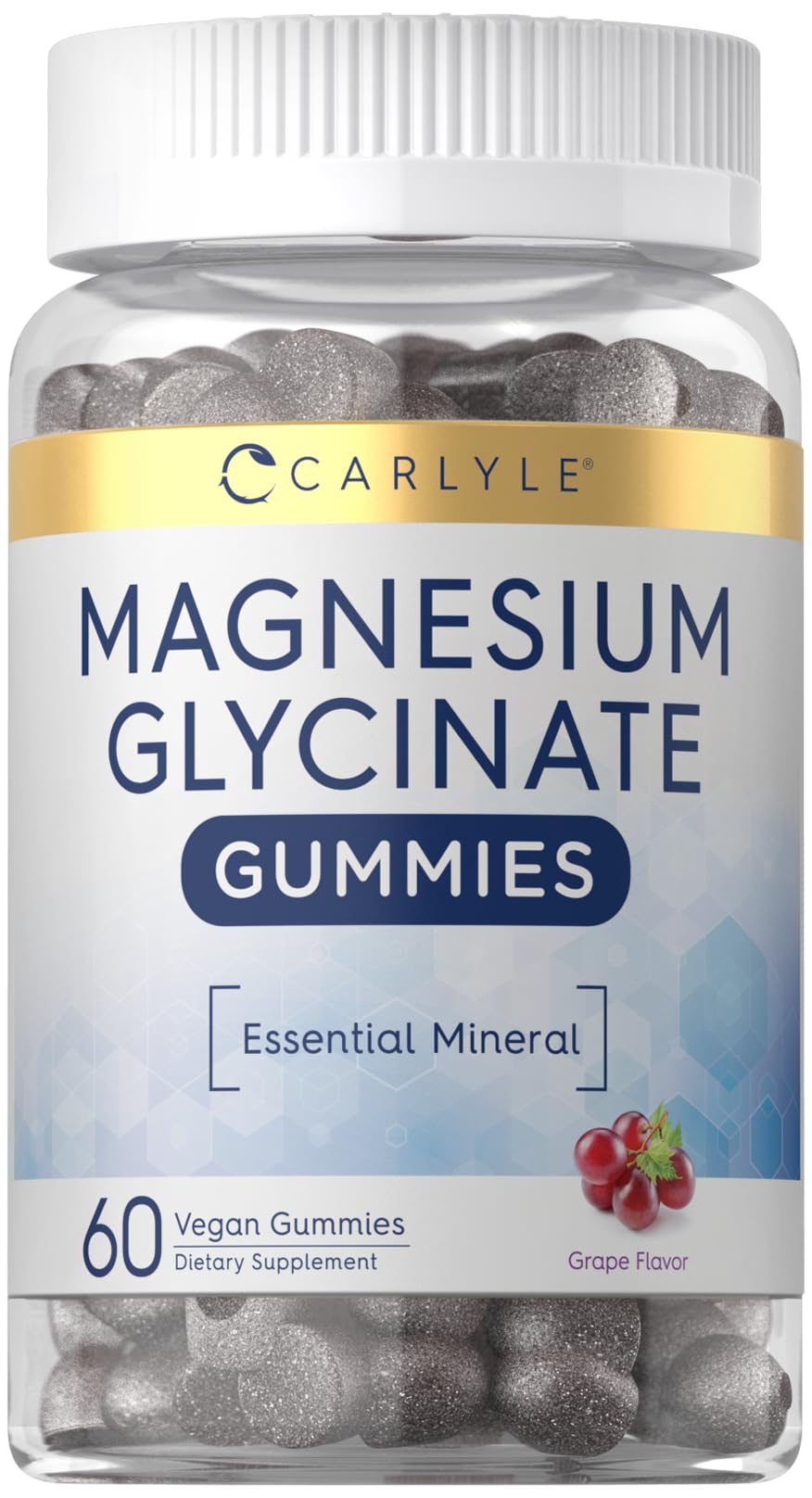 Foto 2 pulgar | Gomitas De Glicinato De Magnesio Supplement Carlyle, 60 Unidades - Venta Internacional.