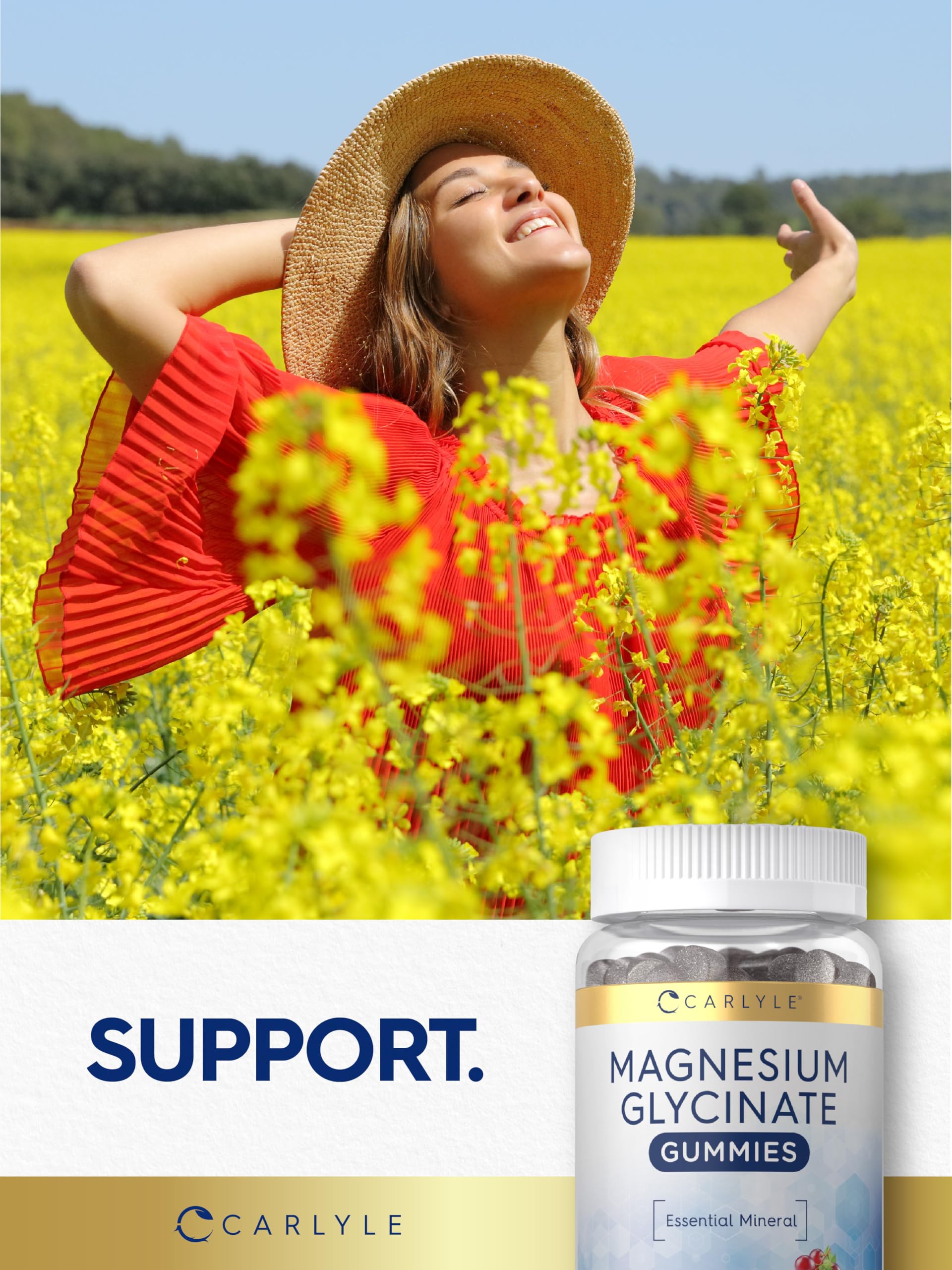 Foto 7 | Gomitas De Glicinato De Magnesio Supplement Carlyle, 60 Unidades - Venta Internacional.
