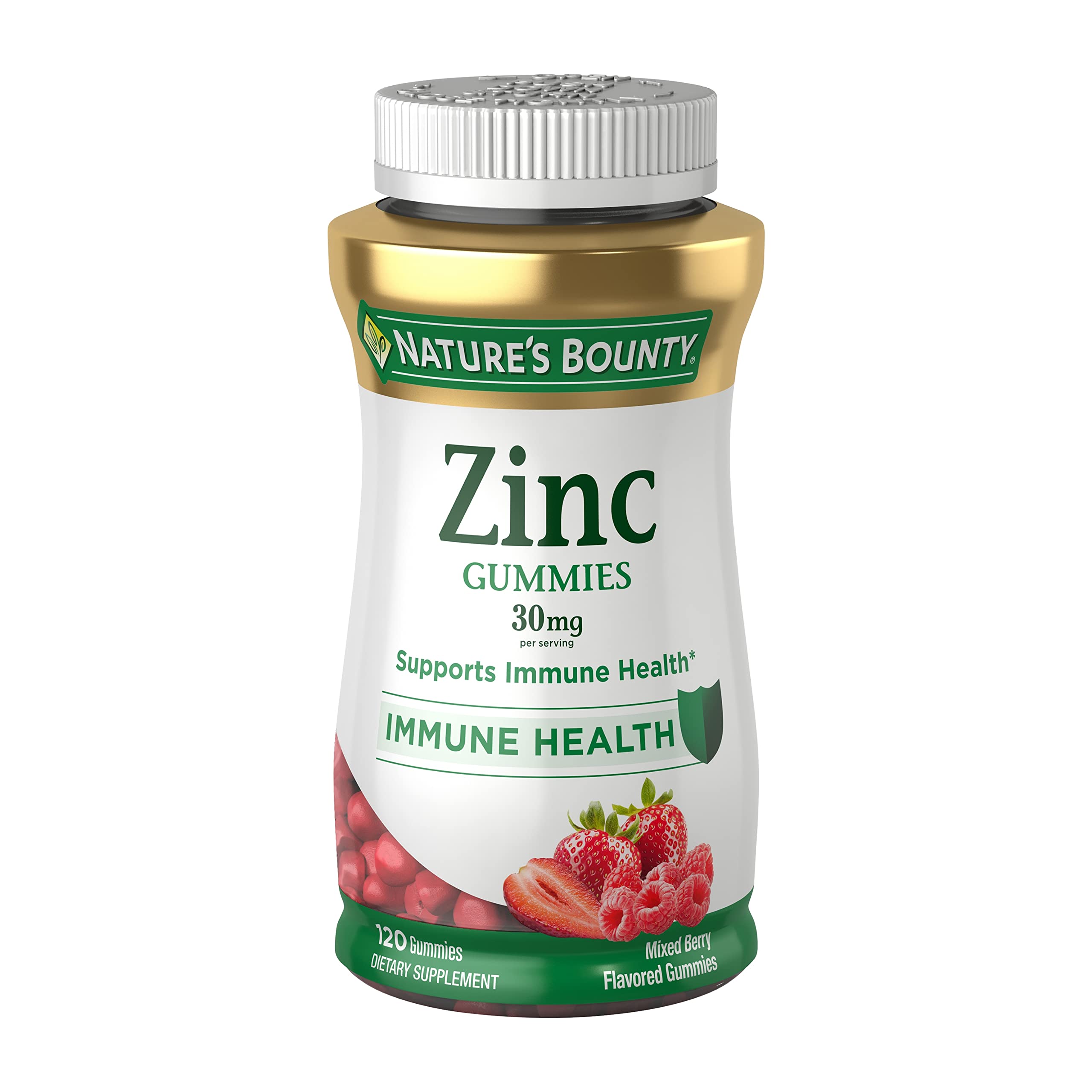 Foto 2 pulgar | Suplemento De Gomitas De Zinc Nature's Bounty De 30 Mg, 120 Unidades - Venta Internacional.