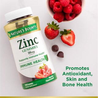 Foto 4 | Suplemento De Gomitas De Zinc Nature's Bounty De 30 Mg, 120 Unidades - Venta Internacional.