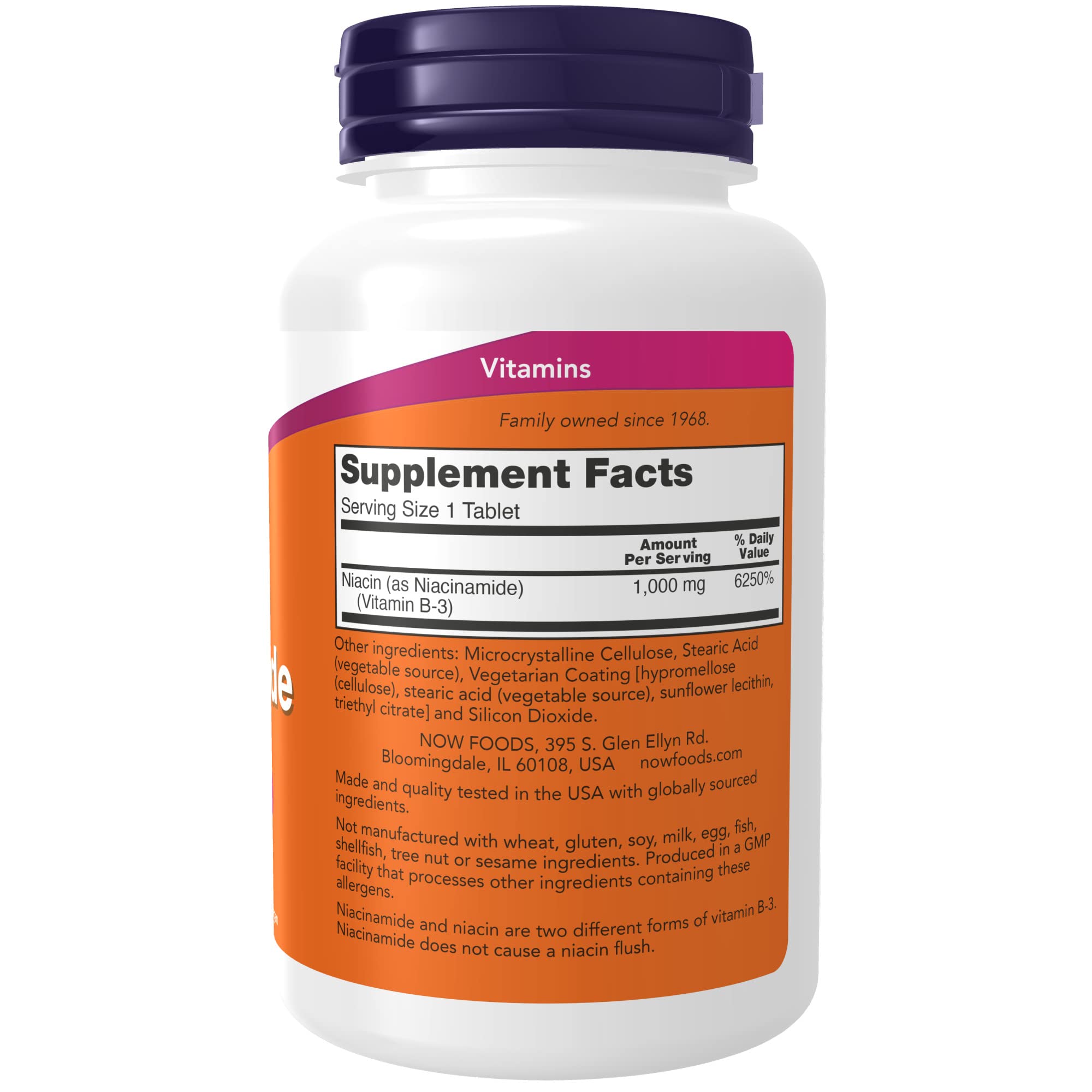 Foto 3 pulgar | Suplementos Now Foods Niacinamida (vitamina B-3) 1000 Mg 90 Ta - Venta Internacional.