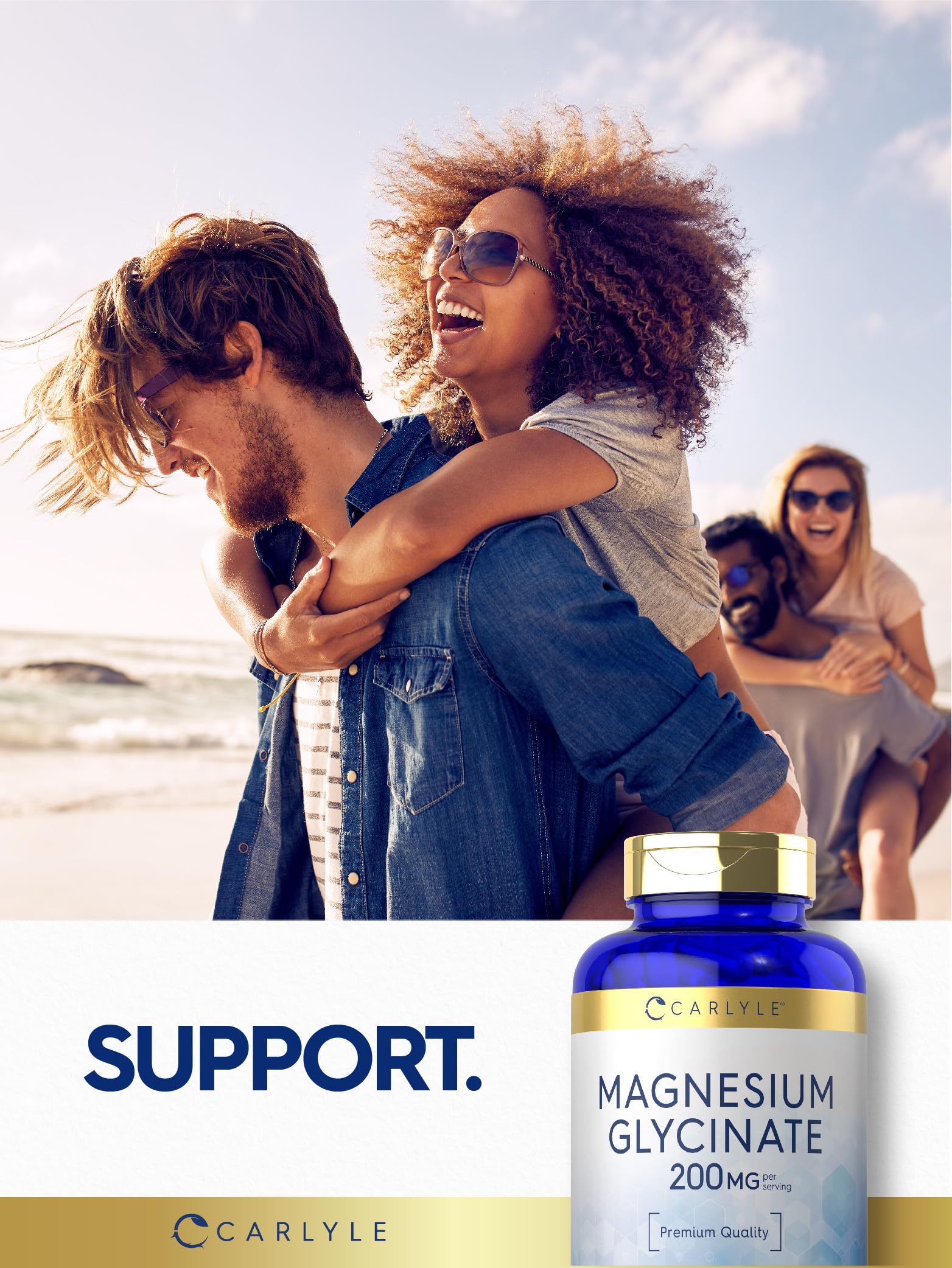 Foto 7 | Suplemento De Glicinato De Magnesio Carlyle 200 Mg 120 Cápsulas - Venta Internacional.