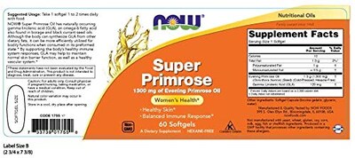 Foto 2 | Suplementos Now Foods Super Primrose 1300 Mg 60 Cápsulas Blandas - Venta Internacional.