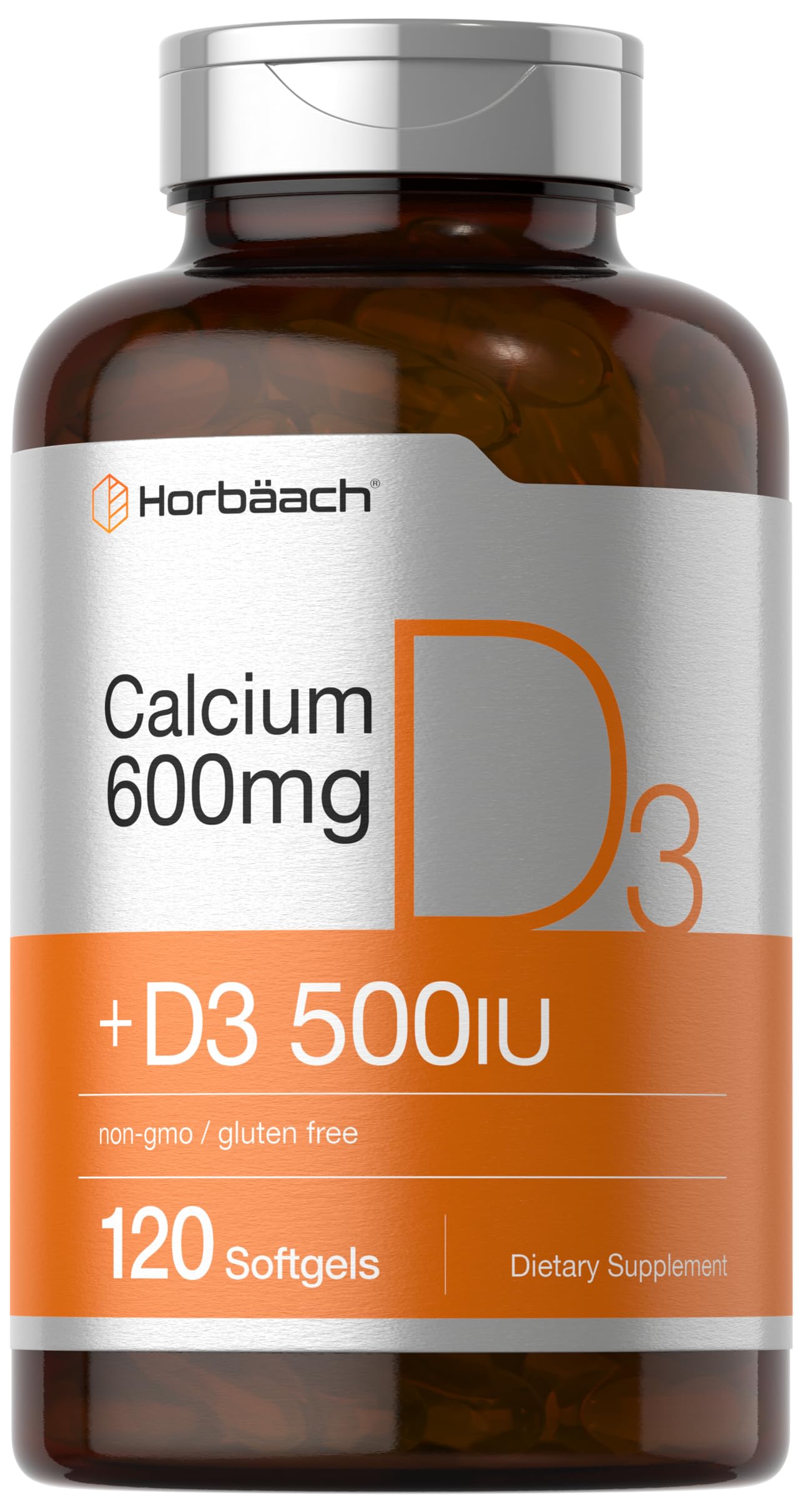Foto 2 pulgar | Suplemento De Calcio Horbäach 600 Mg Con Vitamina D3 120 Cápsulas Blandas - Venta Internacional.