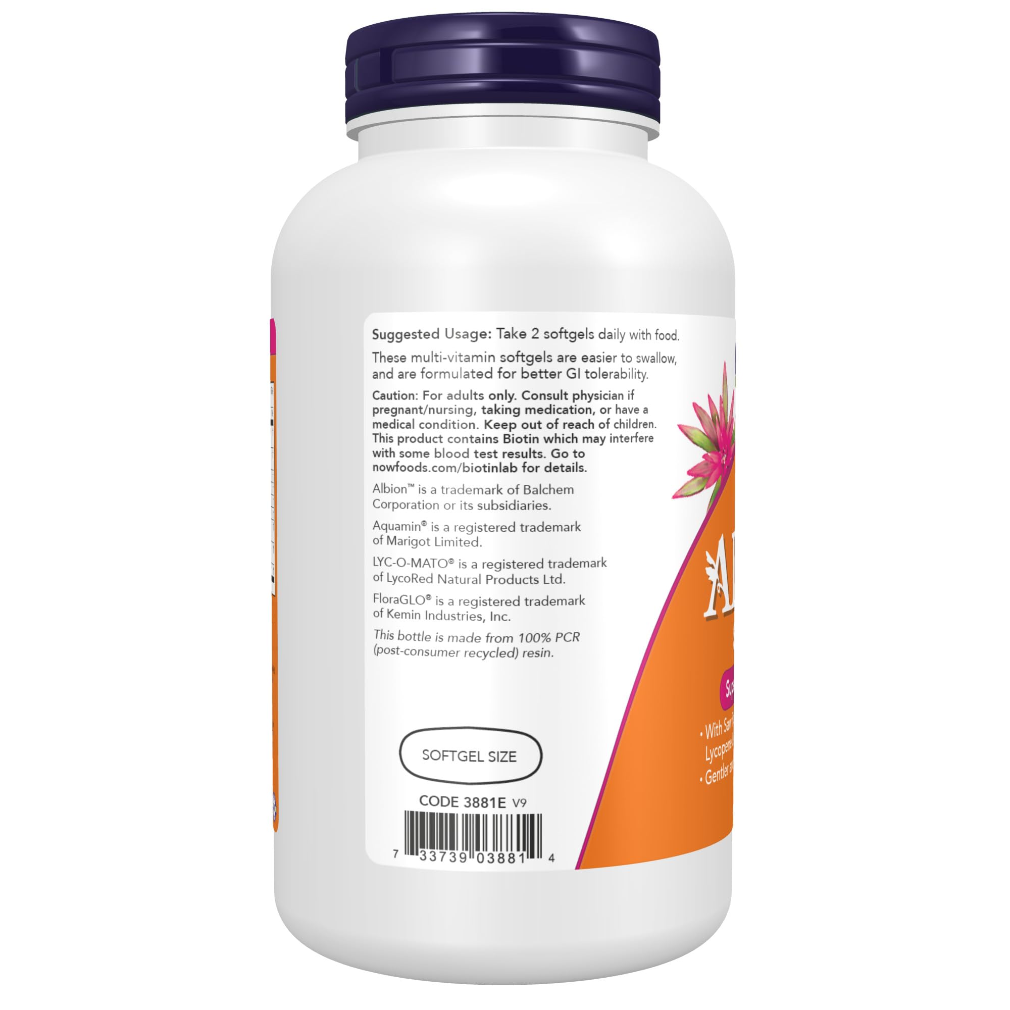 Foto 5 pulgar | Suplementos Now Foods Adam Multivitamínico Para Hombres, 180 Cápsulas Blandas - Venta Internacional.
