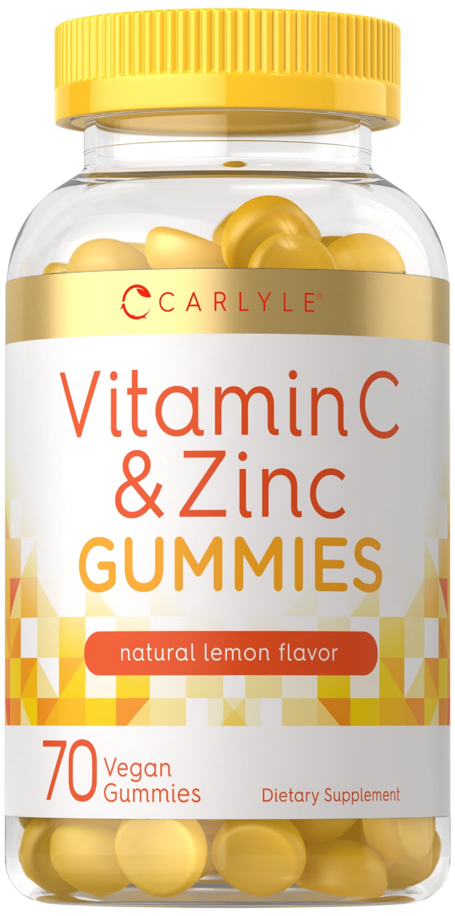 Foto 2 pulgar | Suplemento Carlyle: Gomitas De Vitamina C Y Zinc, 70 Unidades - Venta Internacional.