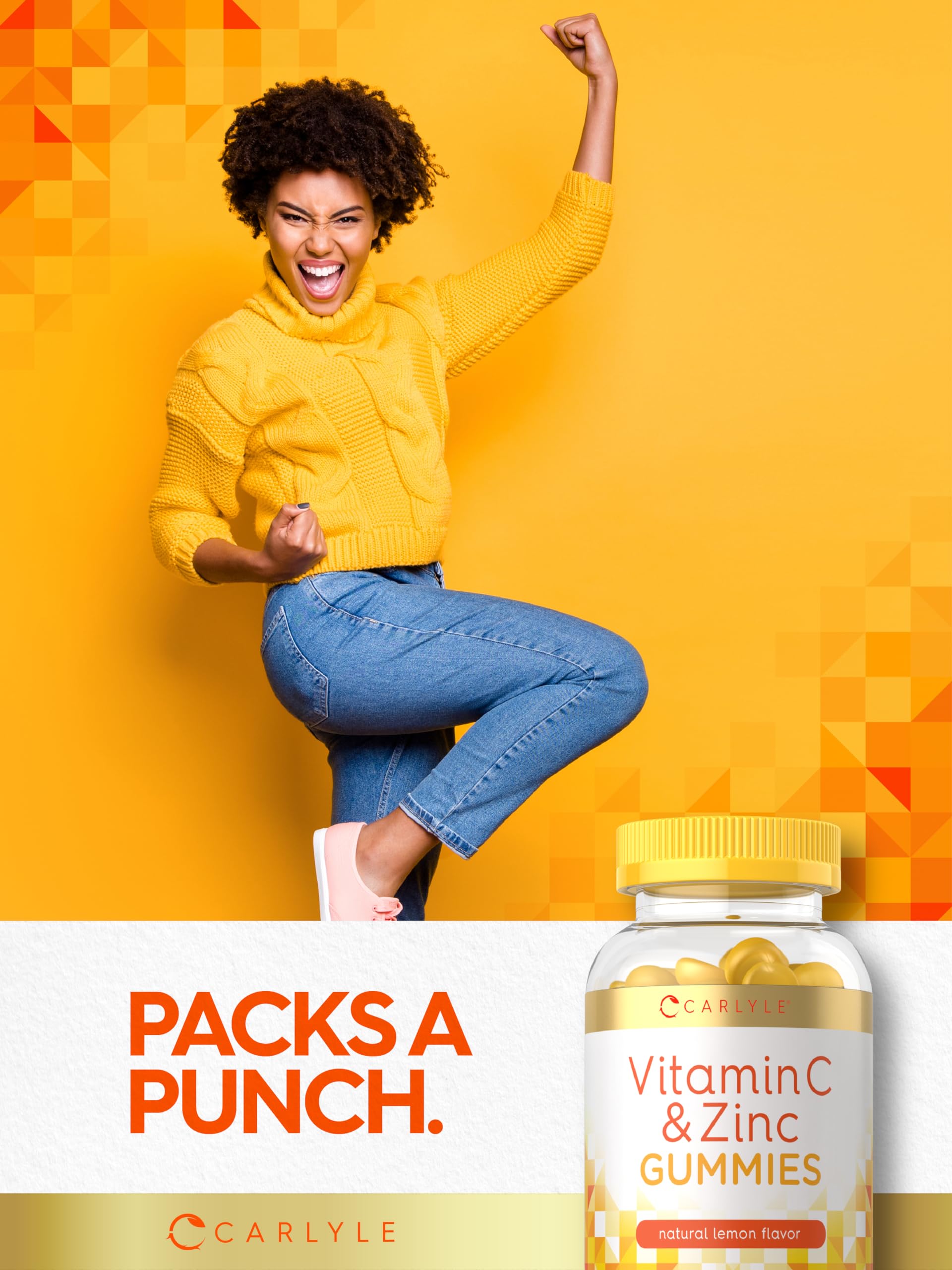 Foto 7 | Suplemento Carlyle: Gomitas De Vitamina C Y Zinc, 70 Unidades - Venta Internacional.