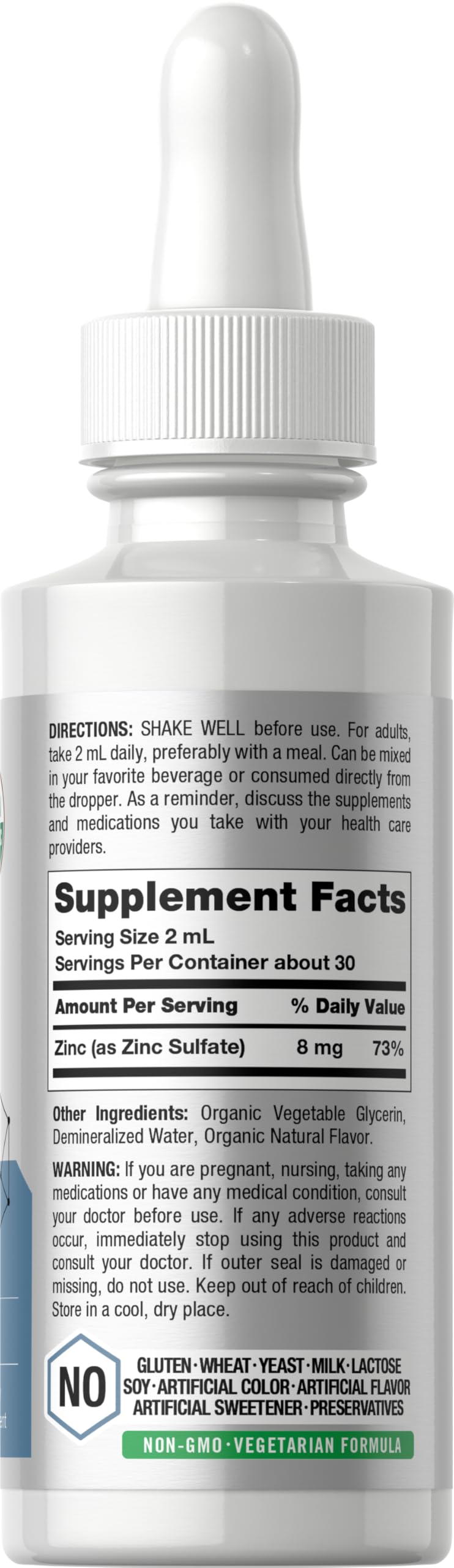 Foto 3 pulgar | Suplemento Horbäach Zinc Liquid Drops 60 Ml Con 8 Mg De Zinc - Venta Internacional.