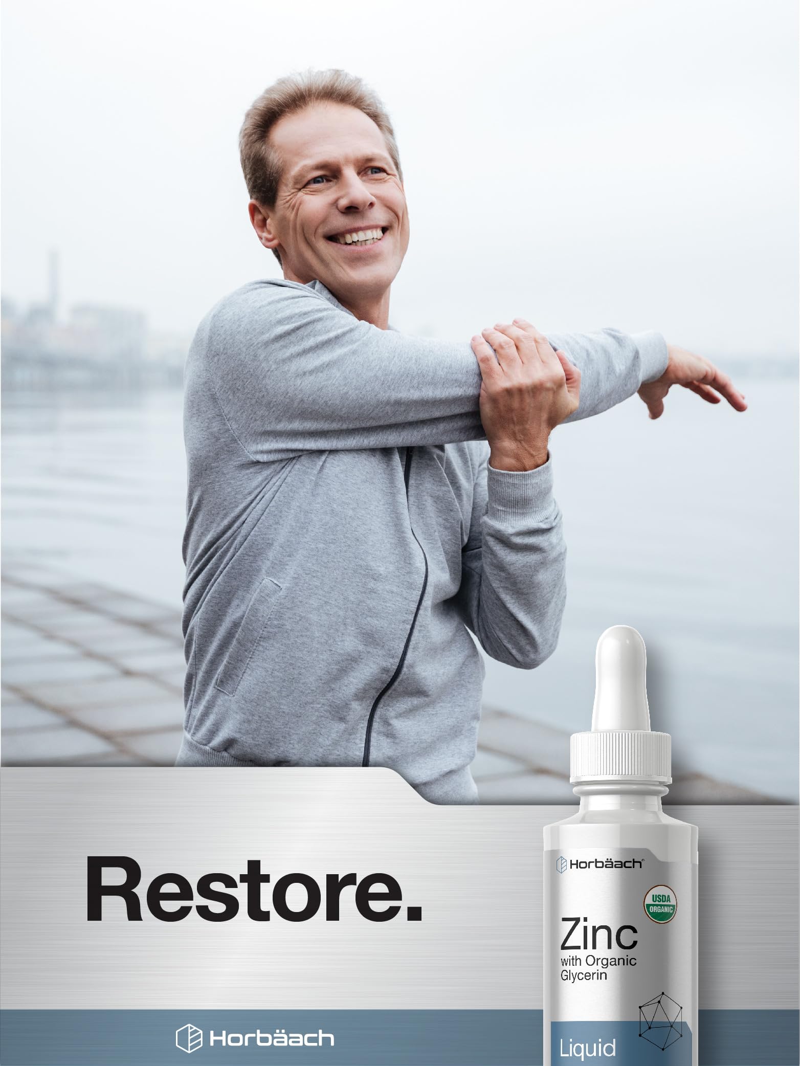 Foto 8 pulgar | Suplemento Horbäach Zinc Liquid Drops 60 Ml Con 8 Mg De Zinc - Venta Internacional.