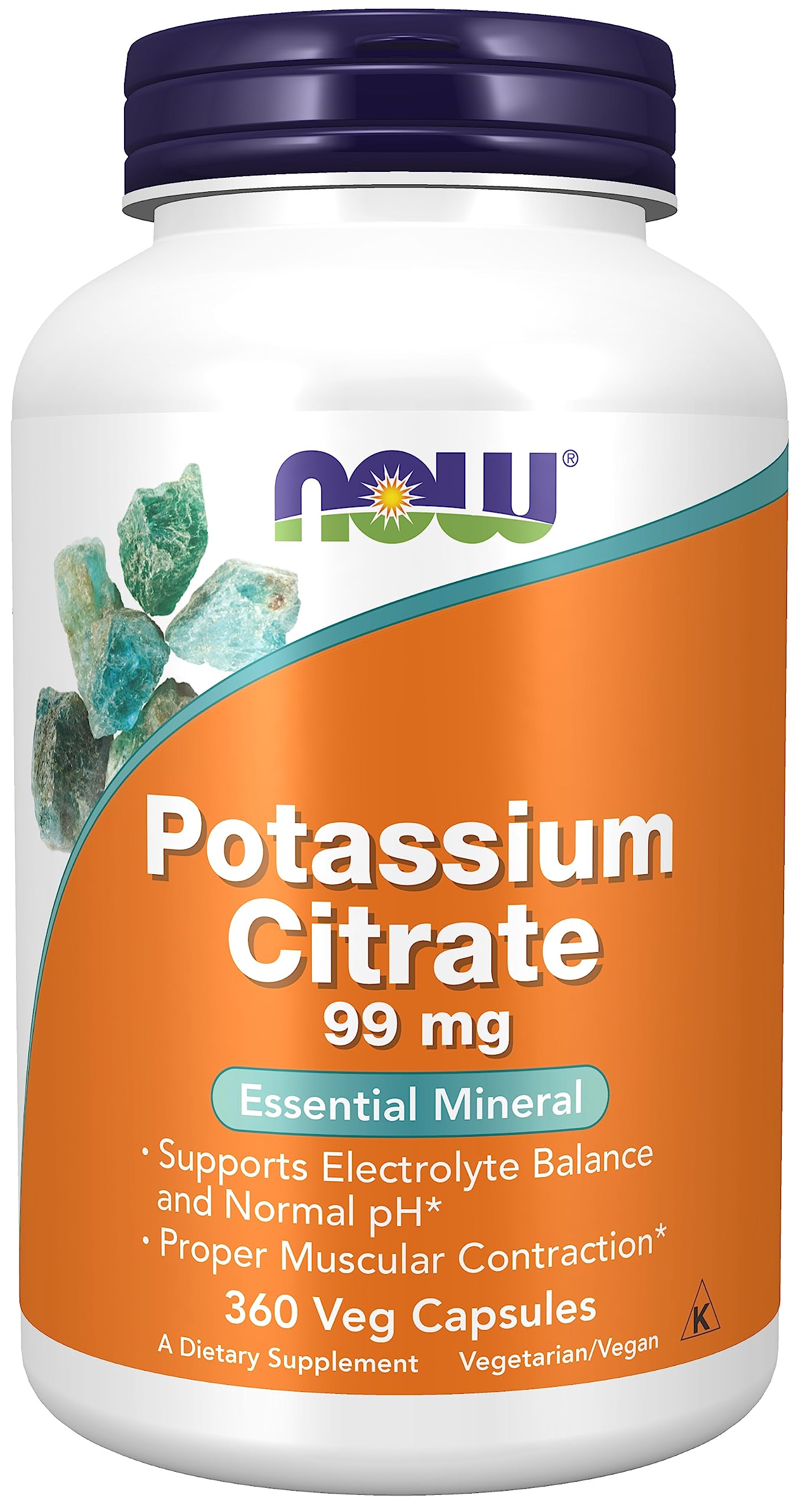 Foto 2 pulgar | Suplemento Now Foods, Citrato De Potasio, 99 Mg, 360 Cápsulas Vegetarianas - Venta Internacional.