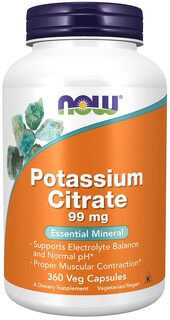 Foto 1 | Suplemento Now Foods, Citrato De Potasio, 99 Mg, 360 Cápsulas Vegetarianas - Venta Internacional.