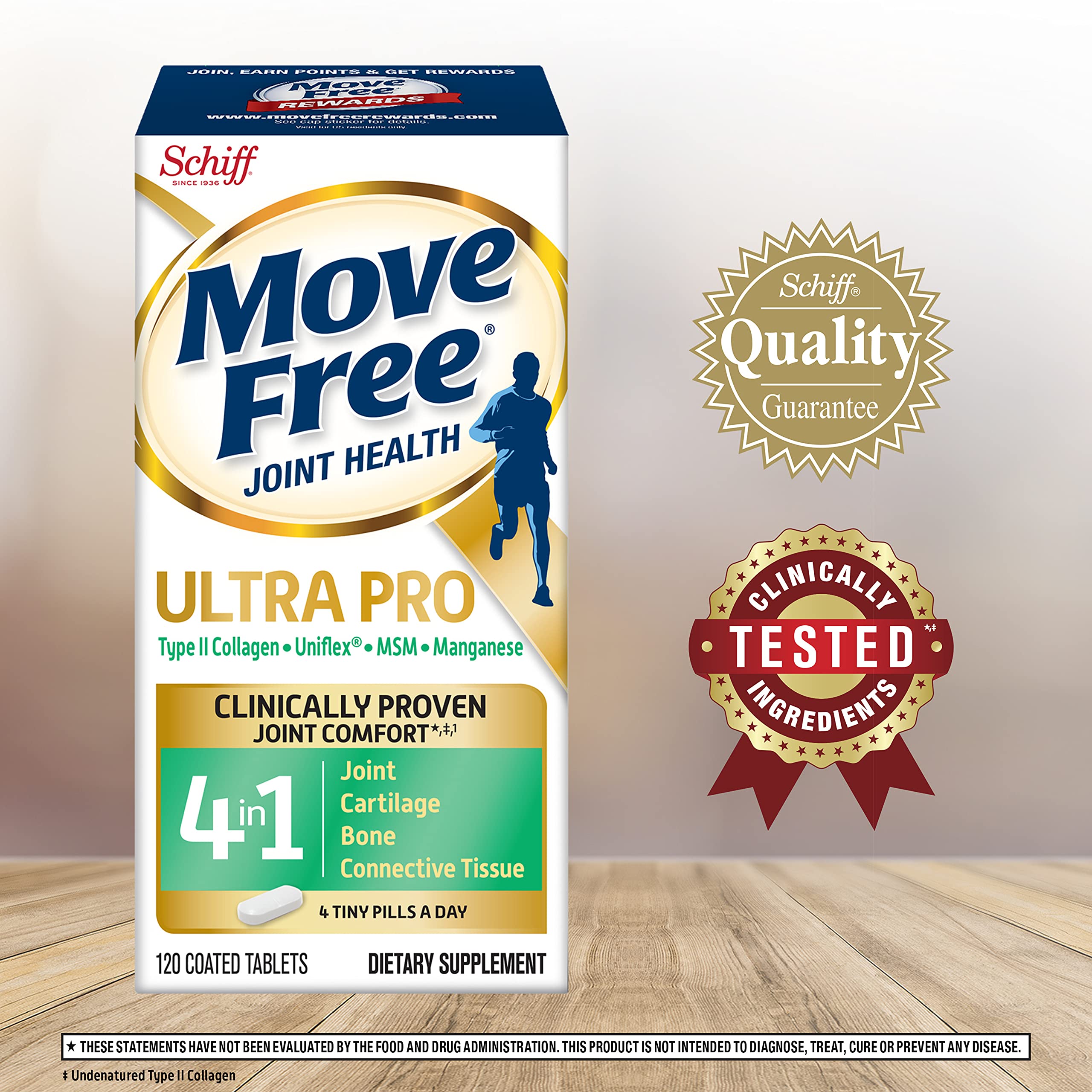 Foto 3 pulgar | Supplement Move Free Ultra Pro Joint Support 120 Comprimidos - Venta Internacional.