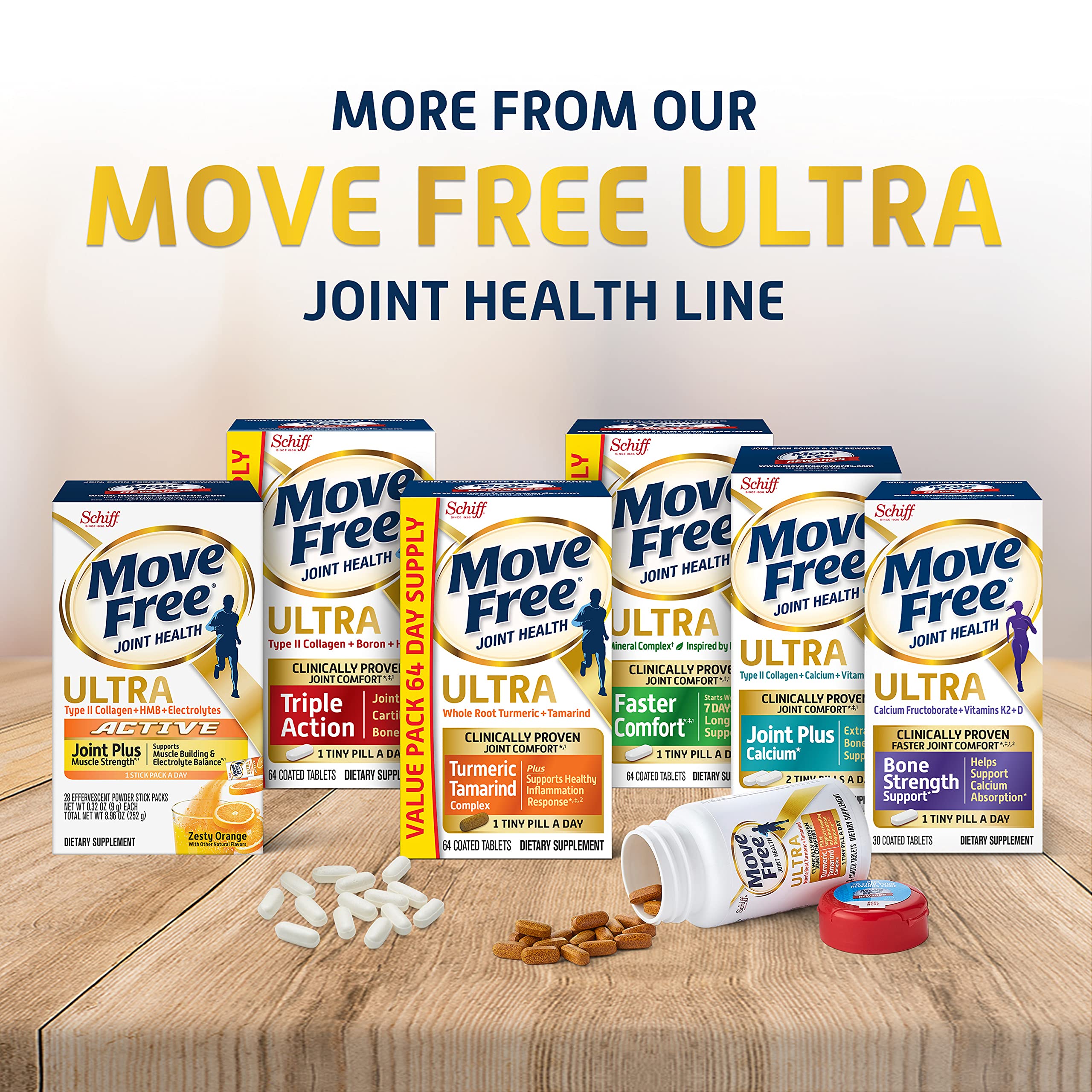 Foto 8 pulgar | Supplement Move Free Ultra Pro Joint Support 120 Comprimidos - Venta Internacional.
