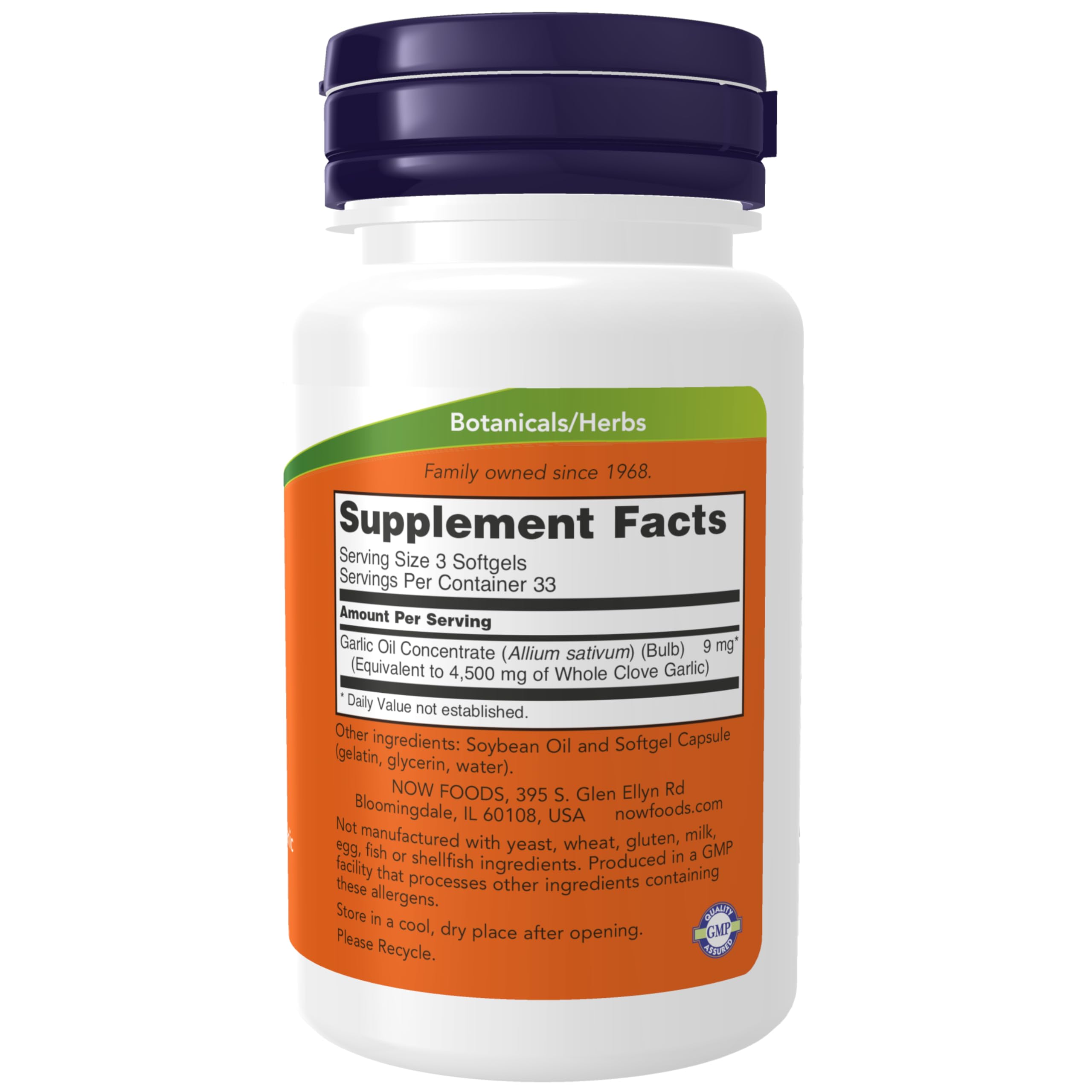 Foto 3 pulgar | Aceite De Ajo Supplements Now Foods 1500 Mg 100 Cápsulas Blandas - Venta Internacional.