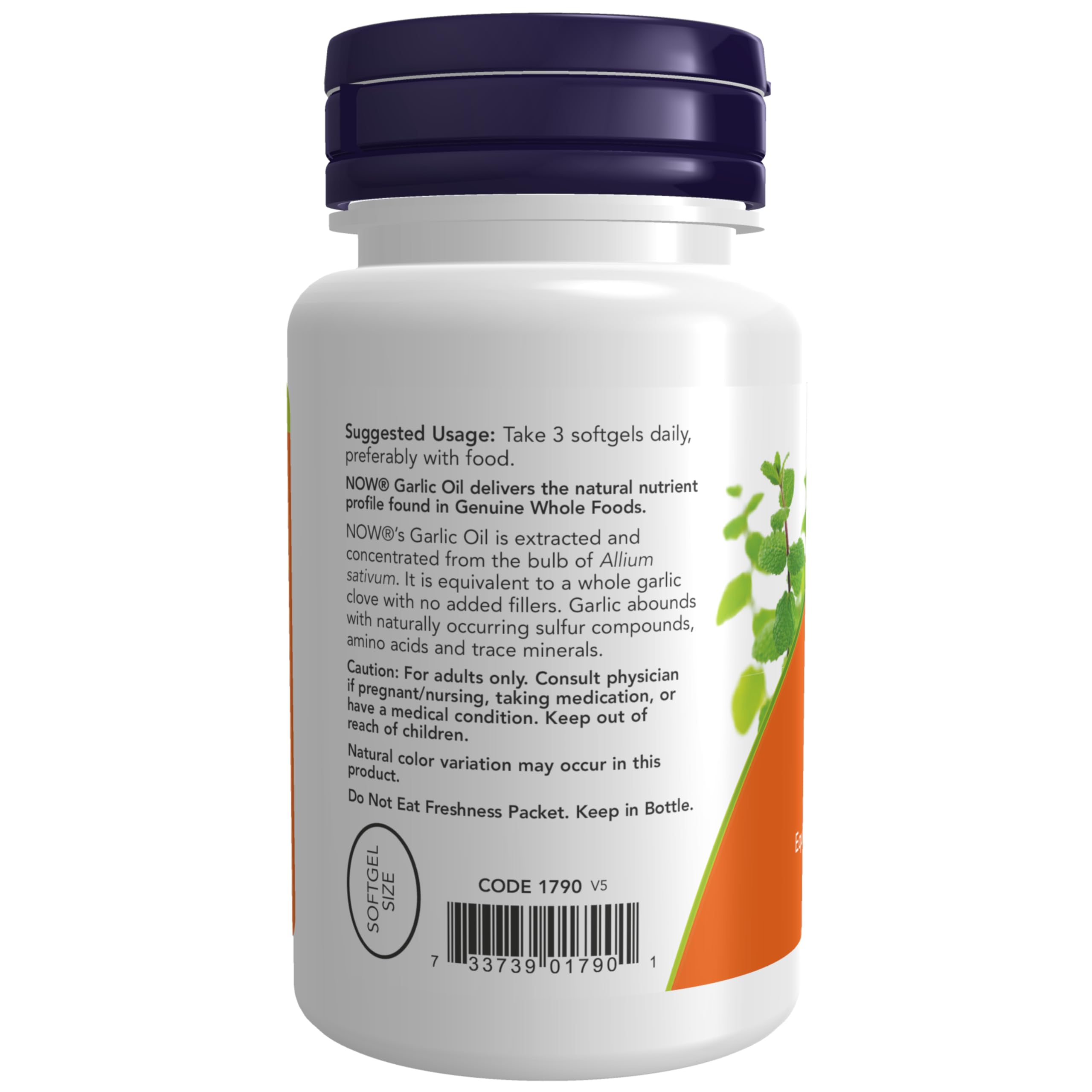 Foto 4 pulgar | Aceite De Ajo Supplements Now Foods 1500 Mg 100 Cápsulas Blandas - Venta Internacional.