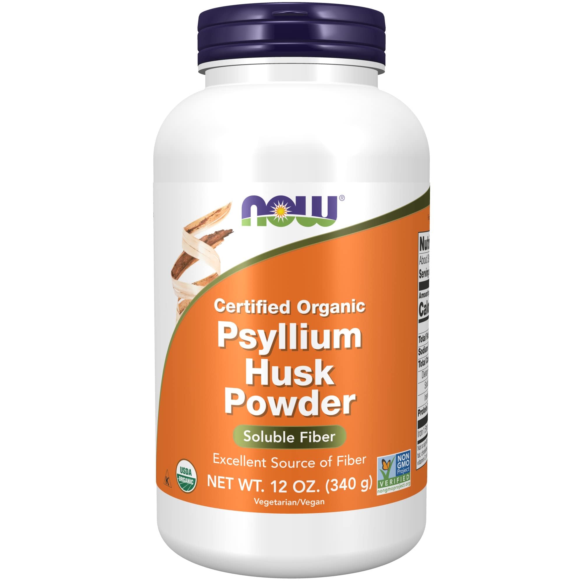 Cáscara De Psilio En Polvo De Supplement Now Foods, 355 Ml, Orgánica - Venta Internacional.