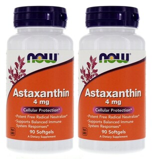 Foto 1 | Astaxantina Supplement Now Foods, 4 Mg, 90 Cápsulas Blandas (paquete De 2) - Venta Internacional.