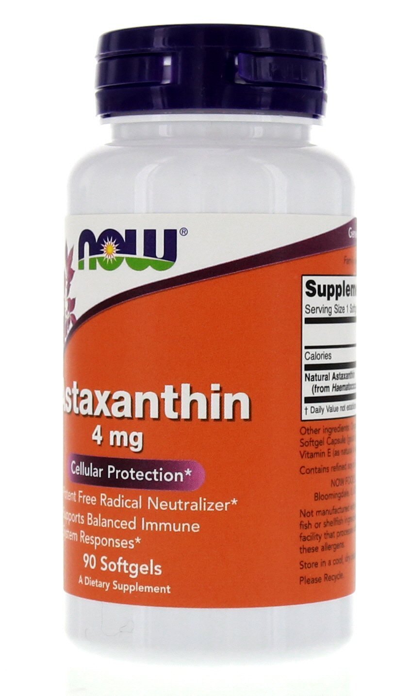 Foto 3 pulgar | Astaxantina Supplement Now Foods, 4 Mg, 90 Cápsulas Blandas (paquete De 2) - Venta Internacional.