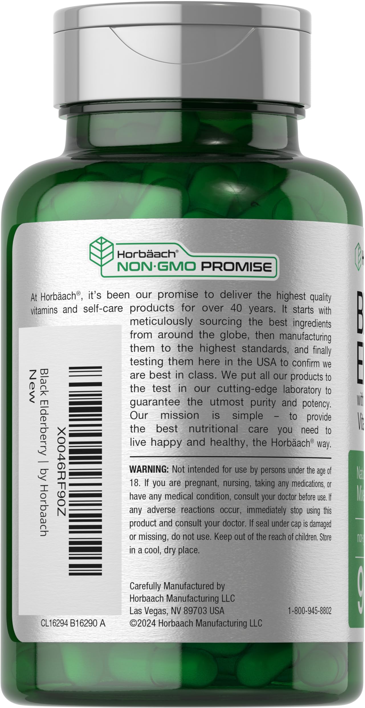 Foto 3 | Tabletas Masticables Horbaach Sambucus Elderberry 90 Unidades - Venta Internacional.