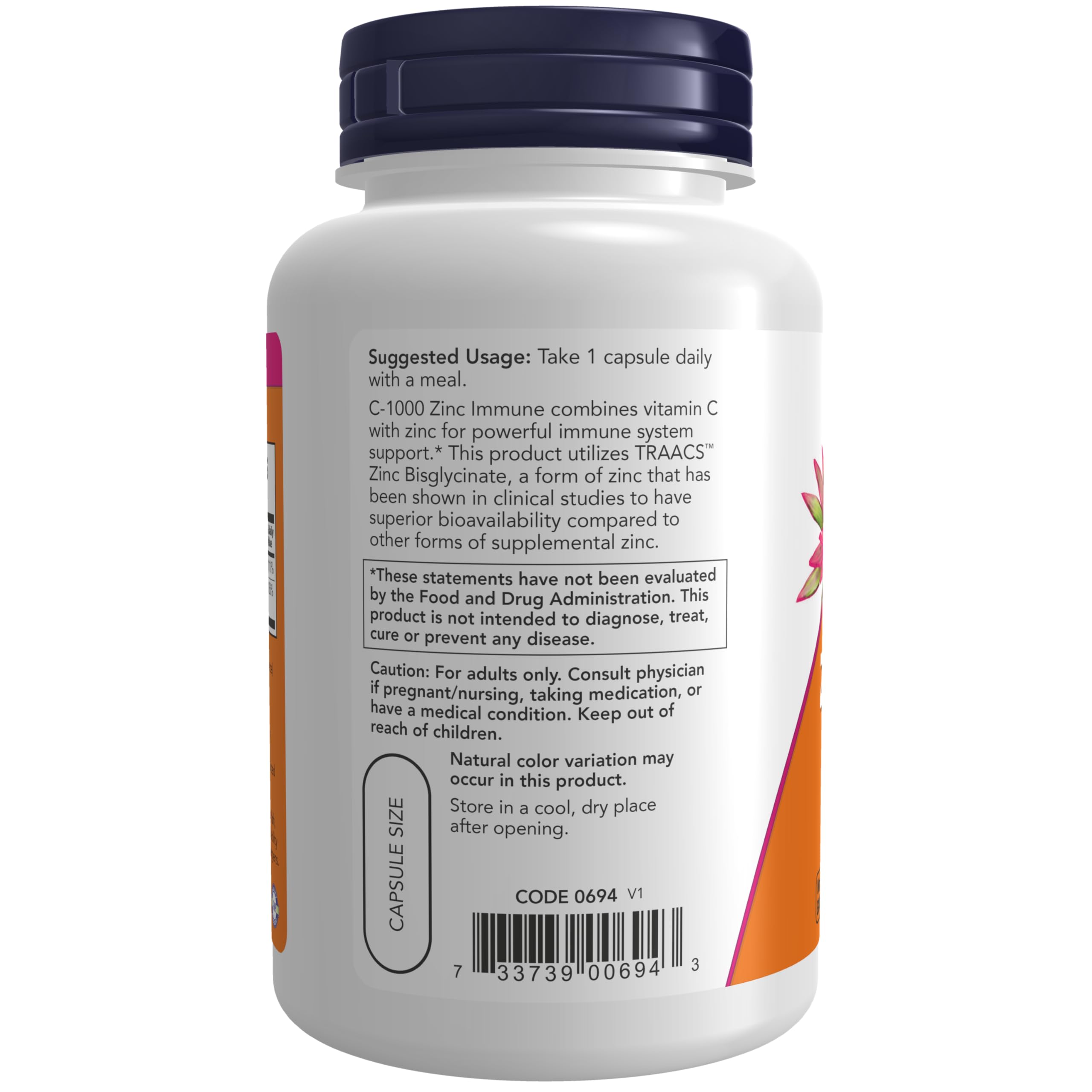Foto 4 pulgar | Suplementos Now Foods C-1000 Y Zinc Immune, 90 Cápsulas Vegetarianas - Venta Internacional.