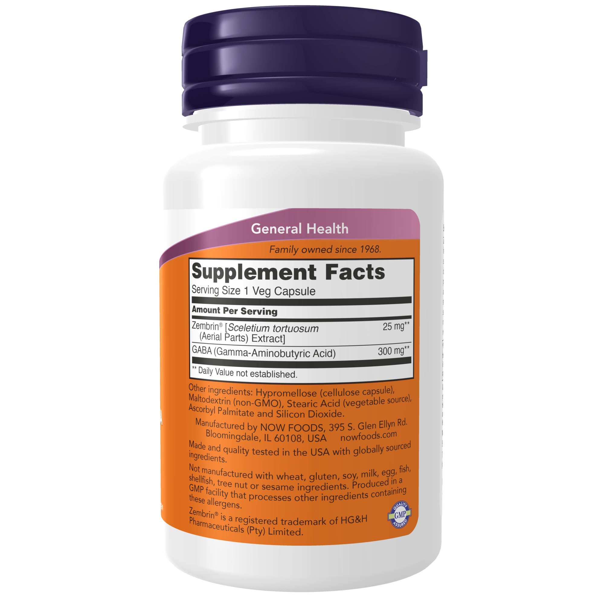 Foto 3 pulgar | Complementa Now Foods Calm & Focus Con Zembrin Y Gaba 60 Cápsulas - Venta Internacional.