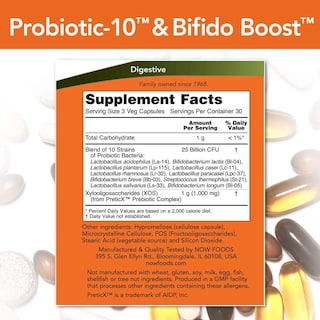 Foto 2 | Suplementos Now Foods Probiotico-10 Y Bifido Boost 25b Cfu - Venta Internacional.