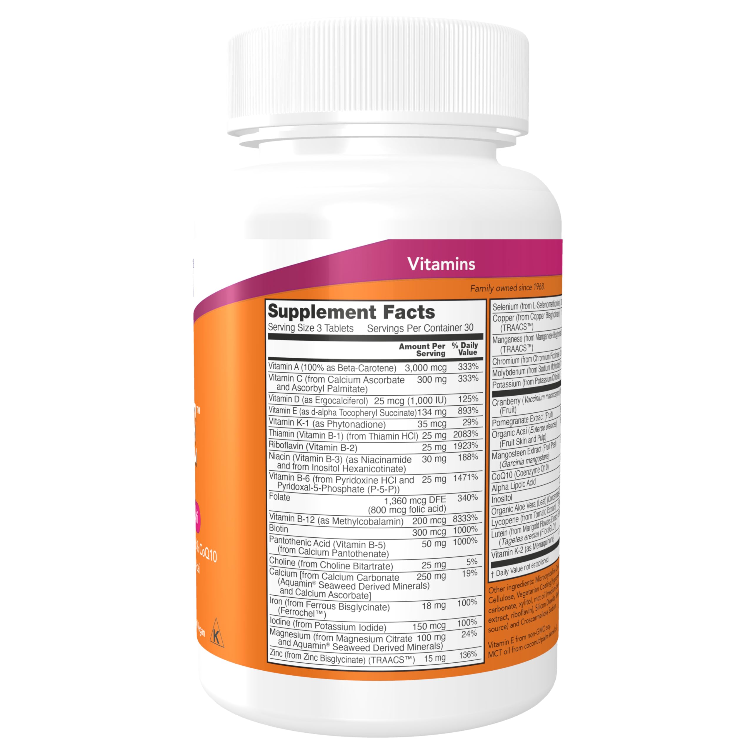 Foto 3 pulgar | Suplementos Now Foods Eve Multivitamínico Para Mujer, 90 Comprimidos - Venta Internacional.