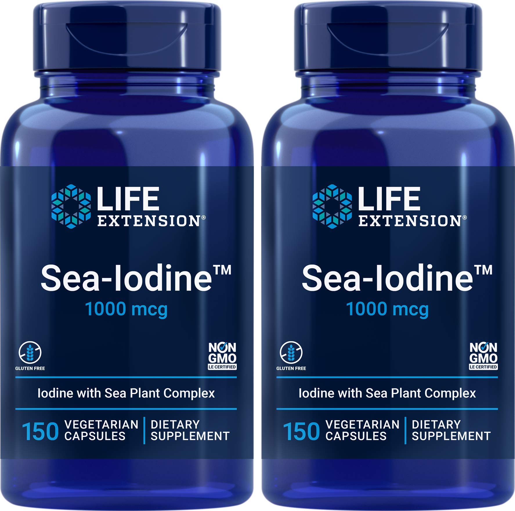 Foto 2 pulgar | Supplement Life Extension Sea Iodine 1000 Mcg, 150 Cápsulas Vegetarianas, X2 - Venta Internacional.