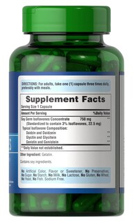 Foto 3 | Suplemento De Isoflavonas De Soja Puritan's Pride, 750 Mg, 120 Cápsulas - Venta Internacional.