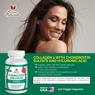 Foto 2 | Suplemento Activa Naturals Colágeno Tipo 2 Hidrolizado 120 Ca - Venta Internacional.
