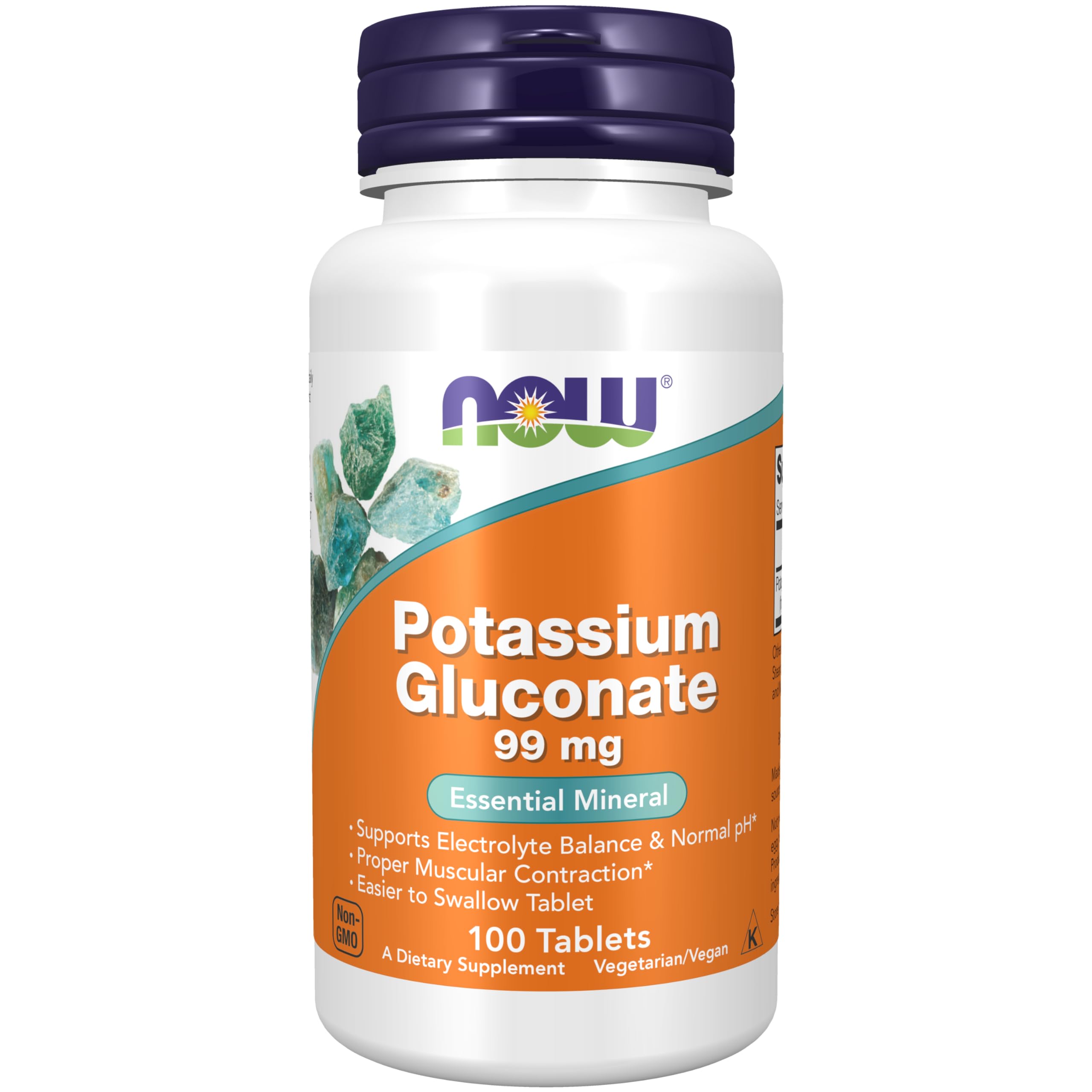 Foto 2 pulgar | Supplement Now Foods Gluconato De Potasio 99 Mg 100 Comprimidos - Venta Internacional.