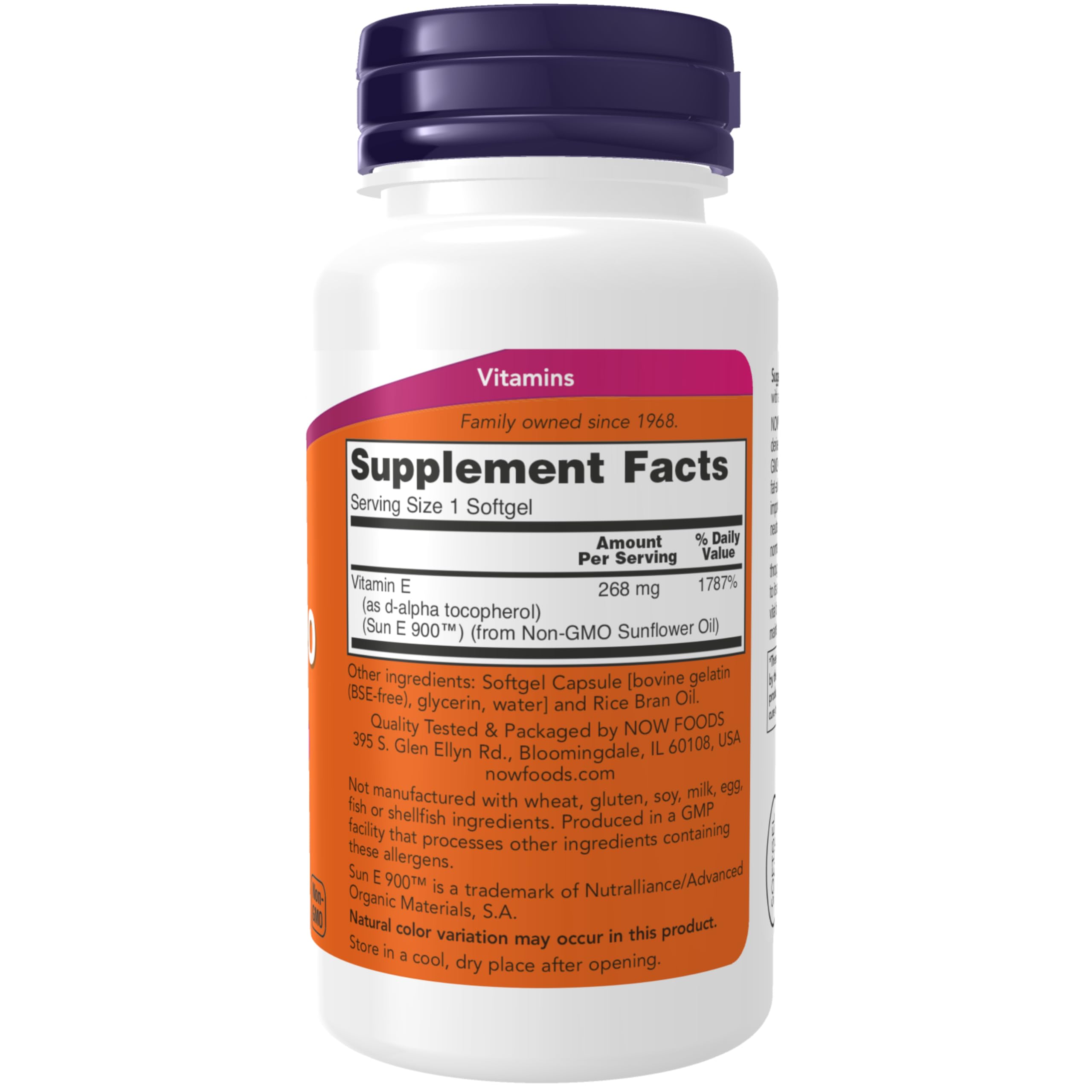 Foto 3 pulgar | Supplements Now Foods Sun-e 400 Ui Con D-alfa Tocoferol 60 Cápsulas Blandas - Venta Internacional.