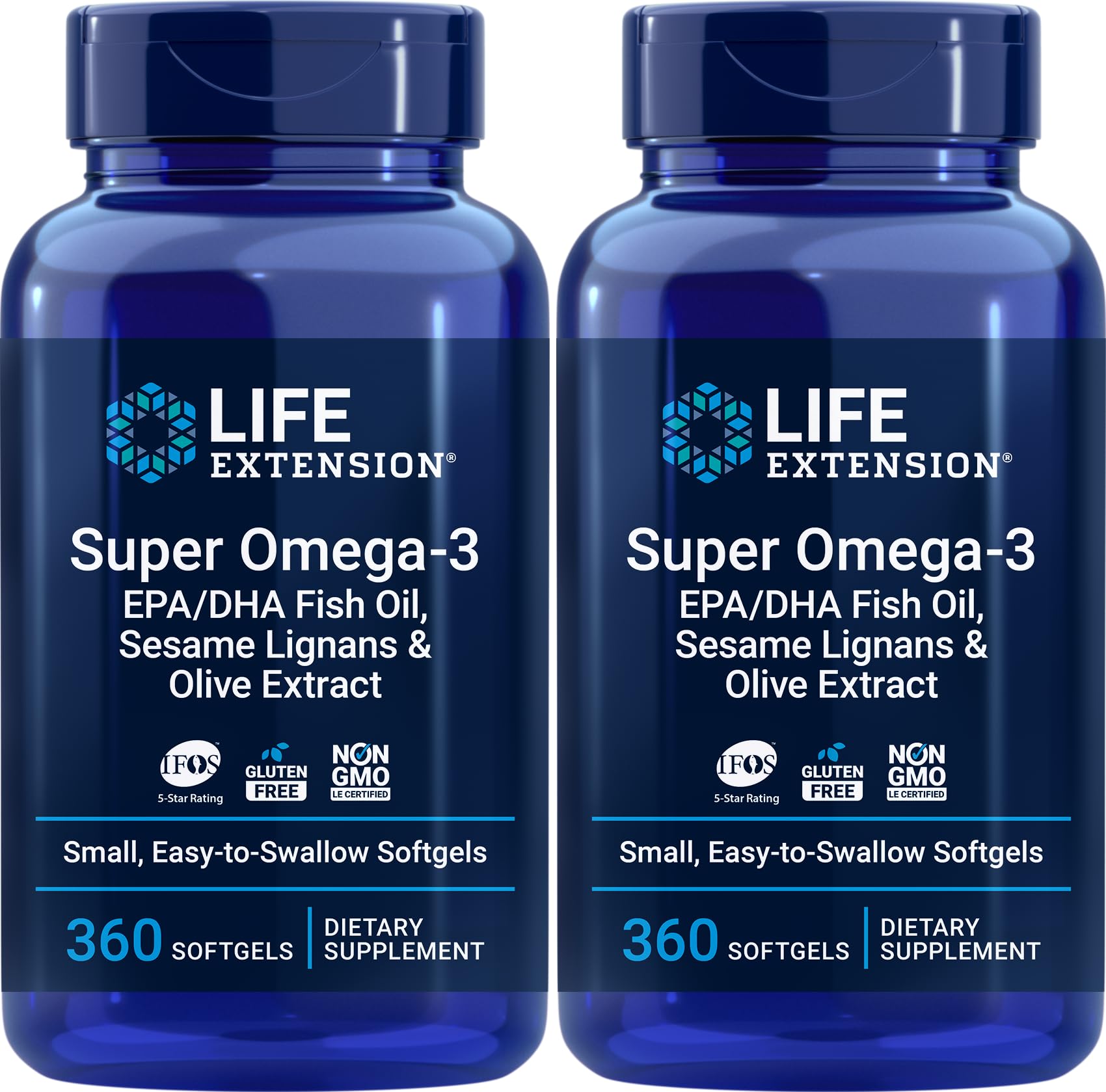 Foto 2 pulgar | Cápsula Blanda Supplement Life Extension Super Omega-3 Fish Oil 360 - Venta Internacional.
