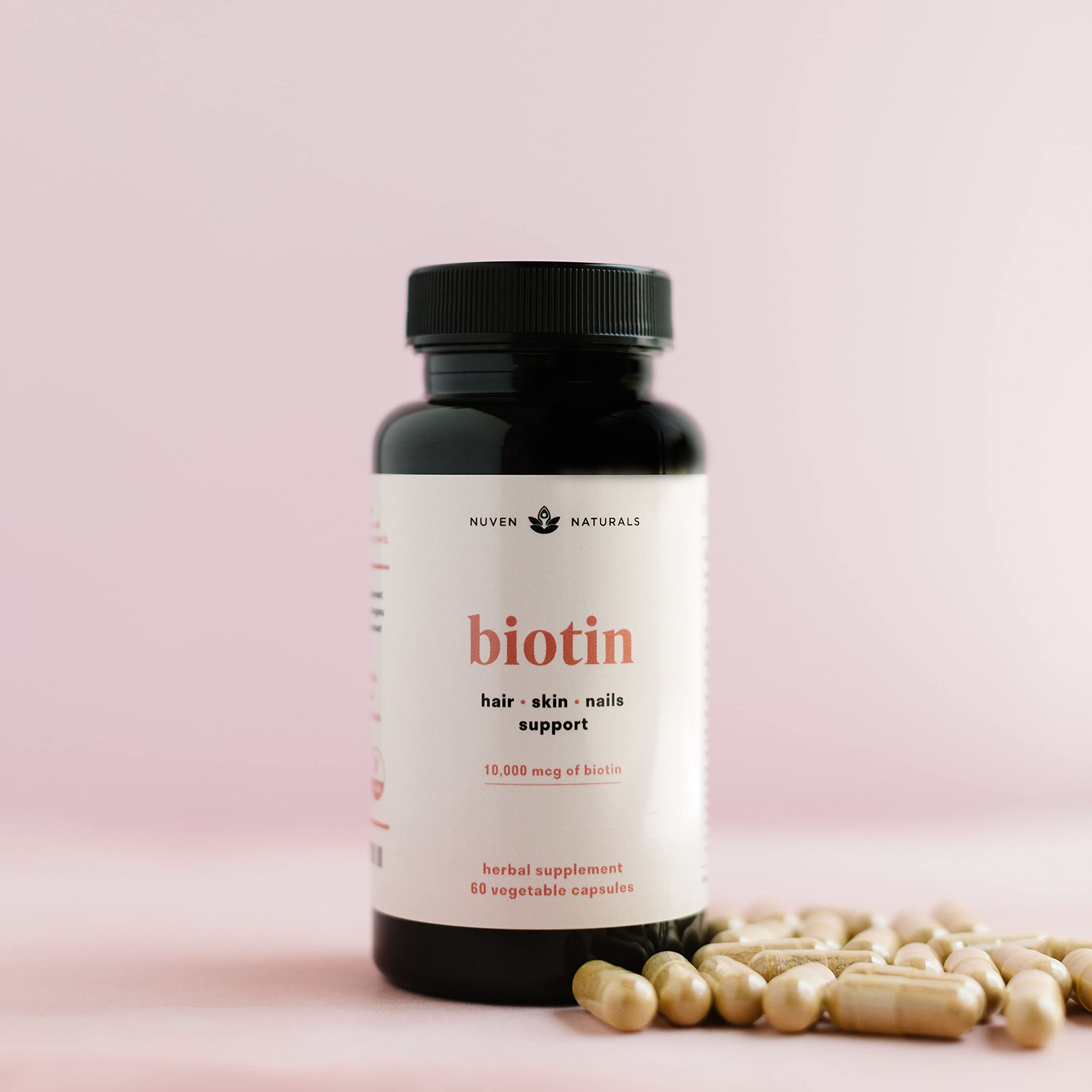 Foto 5 pulgar | Vitaminas Para El Cabello Nuven Naturals Biotina De 10000 Mcg Con Adaptógenos 6 - Venta Internacional.
