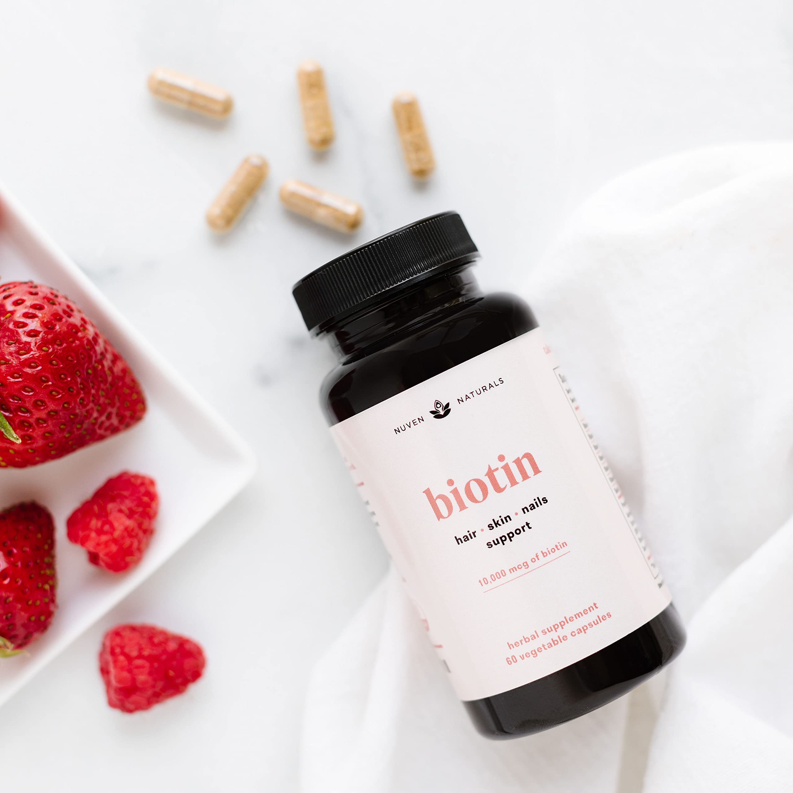 Foto 7 pulgar | Vitaminas Para El Cabello Nuven Naturals Biotina De 10000 Mcg Con Adaptógenos 6 - Venta Internacional.