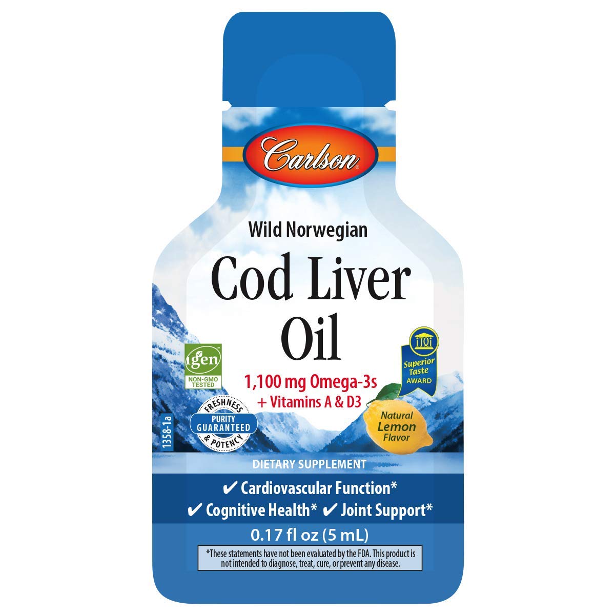 Foto 5 pulgar | Aceite De Hígado De Bacalao Carlson Grab + Go, Paquetes De 15 X 5 Ml De Omega-3 - Venta Internacional.