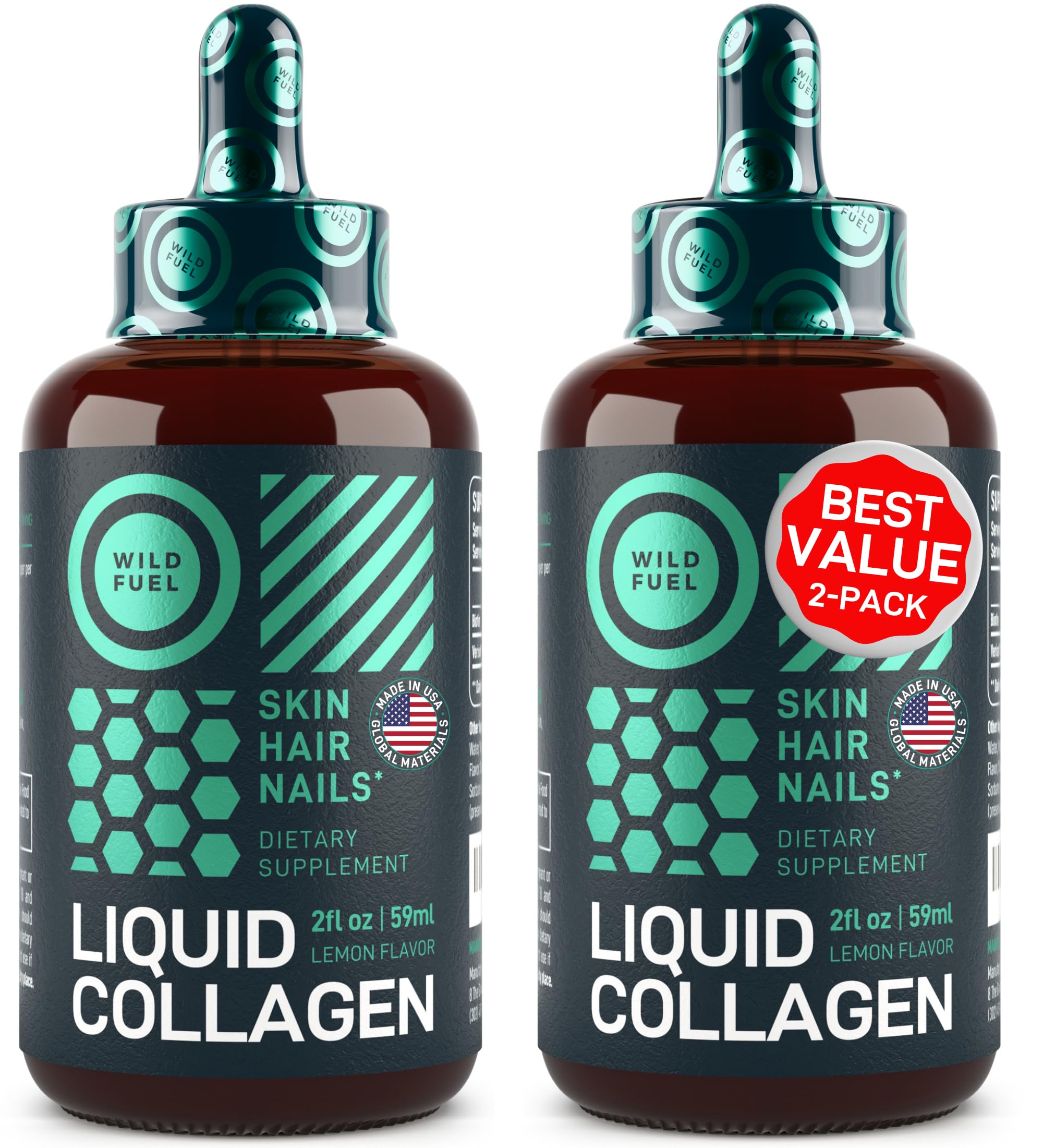 Foto 2 pulgar | Péptidos De Colágeno Líquido Con Biotina De 10,000 Mcg Para Mujeres Y - Venta Internacional.