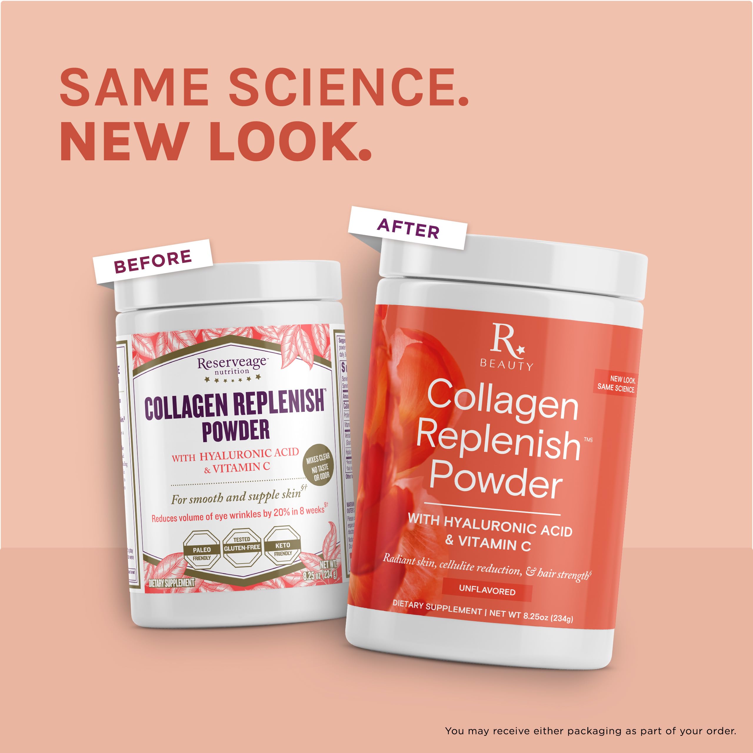 Foto 7 pulgar | Colágeno En Polvo Reserveage Beauty Replenish 240 Ml Con Ha Y Vi - Venta Internacional.