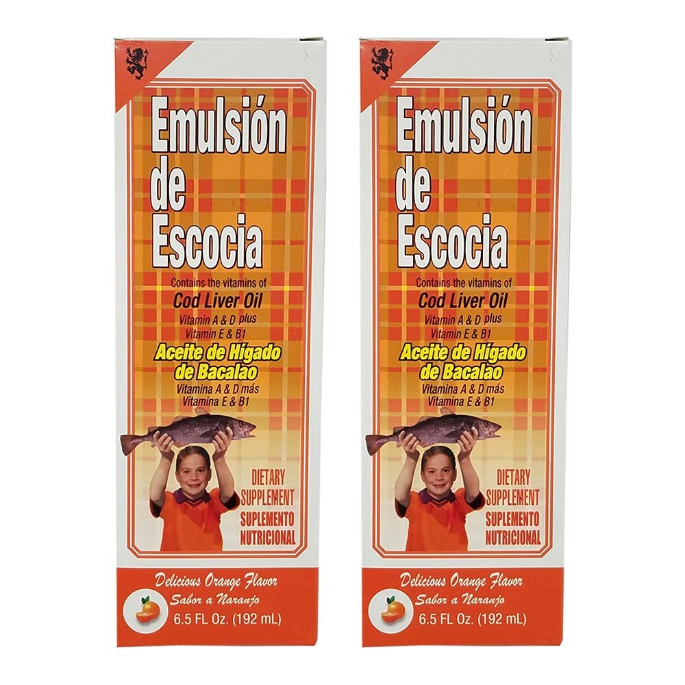 Foto 2 pulgar | Suplemento Menper Emulsion De Escocia, Aceite De Hígado De Bacalao Y Naranja, 450 Ml, Paquete De 2 - Venta Internacion