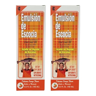 Foto 1 | Suplemento Menper Emulsion De Escocia, Aceite De Hígado De Bacalao Y Naranja, 450 Ml, Paquete De 2 - Venta Internacion