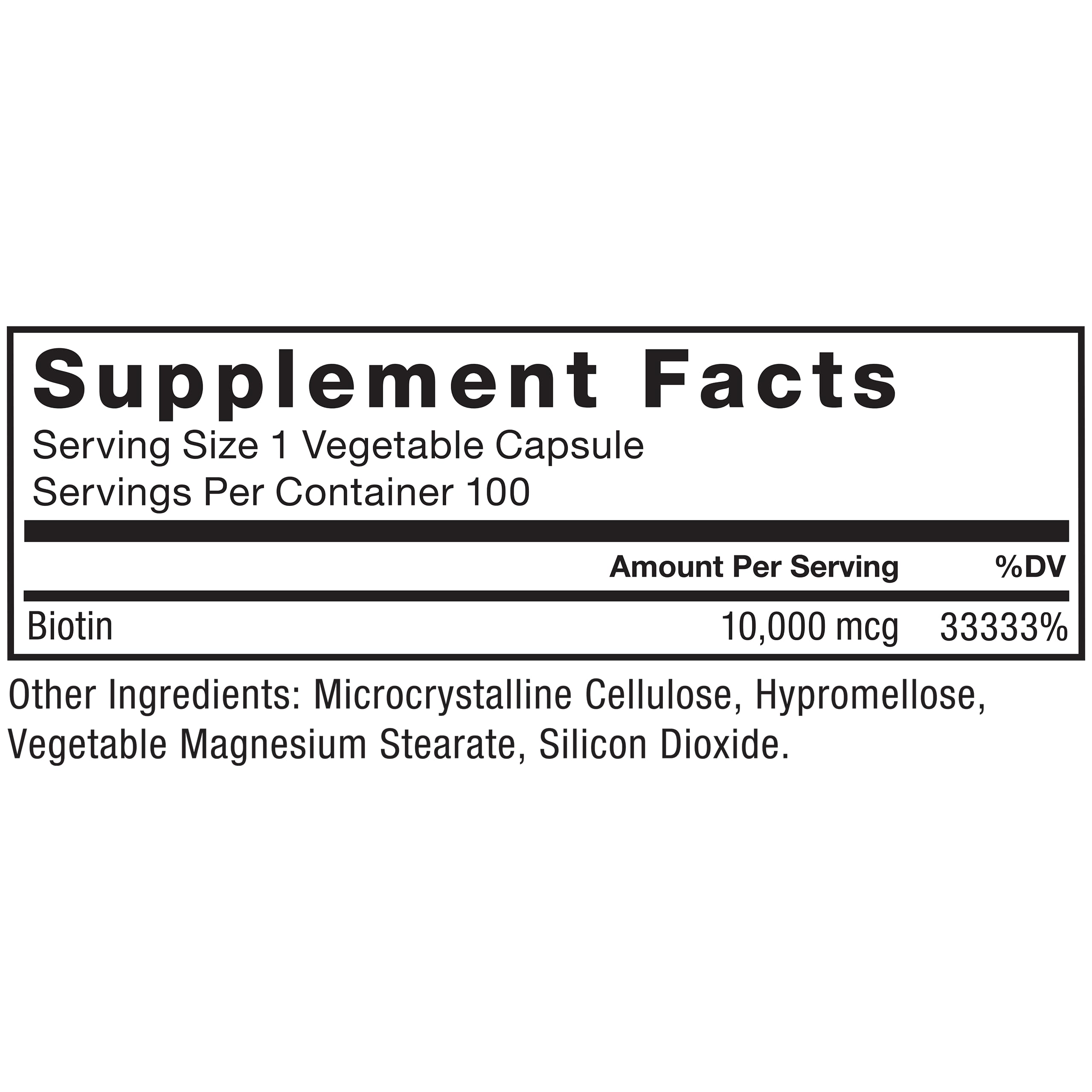 Foto 6 | Suplemento De Biotina Force Factor Biotin 10000 Mcg 100 Cápsulas - Venta Internacional.