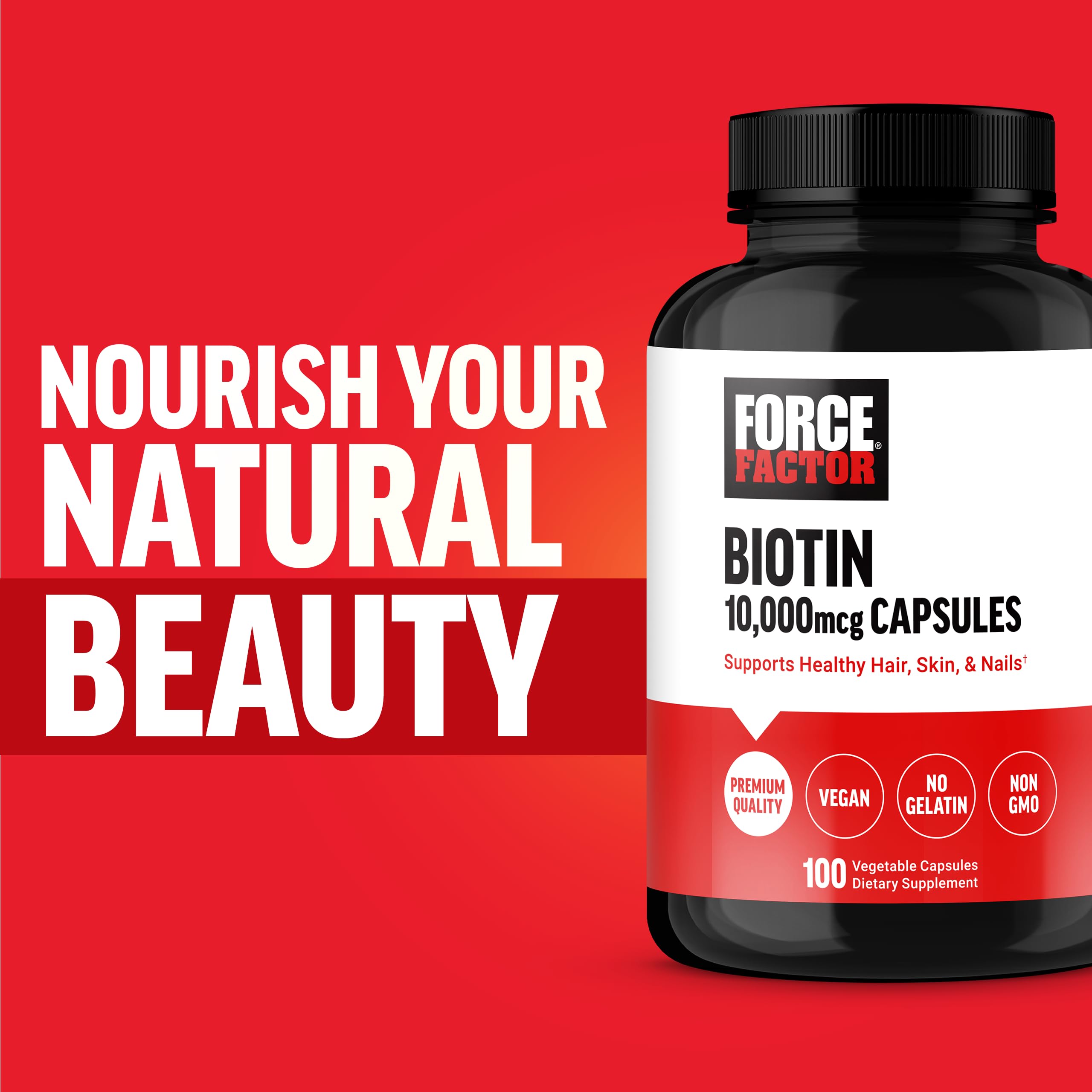 Foto 8 pulgar | Suplemento De Biotina Force Factor Biotin 10000 Mcg 100 Cápsulas - Venta Internacional.