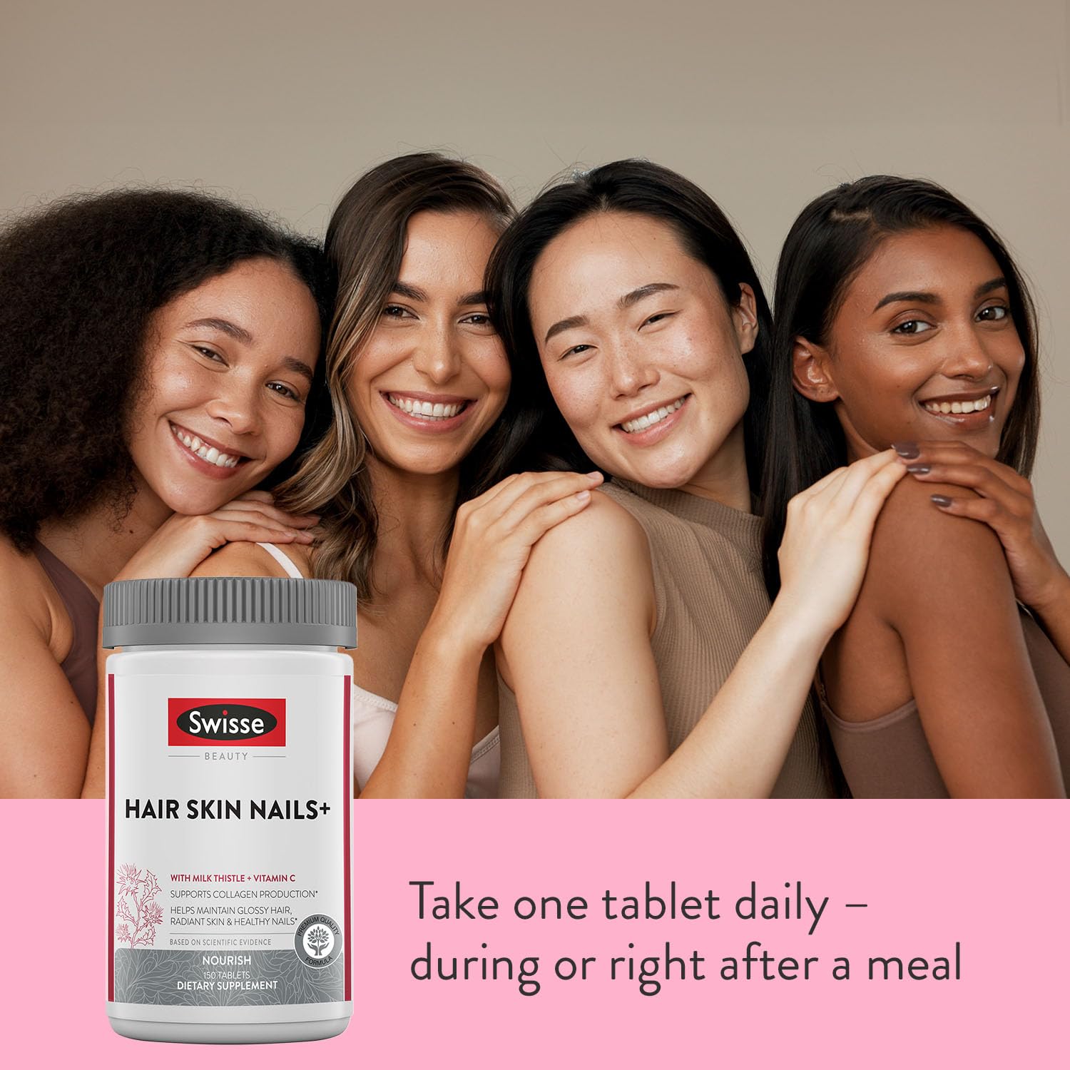 Foto 7 | Suplemento Swisse De Biotina Para Cabello, Piel Y Uñas, Colágeno, 150 Comprimidos - Venta Internacional.
