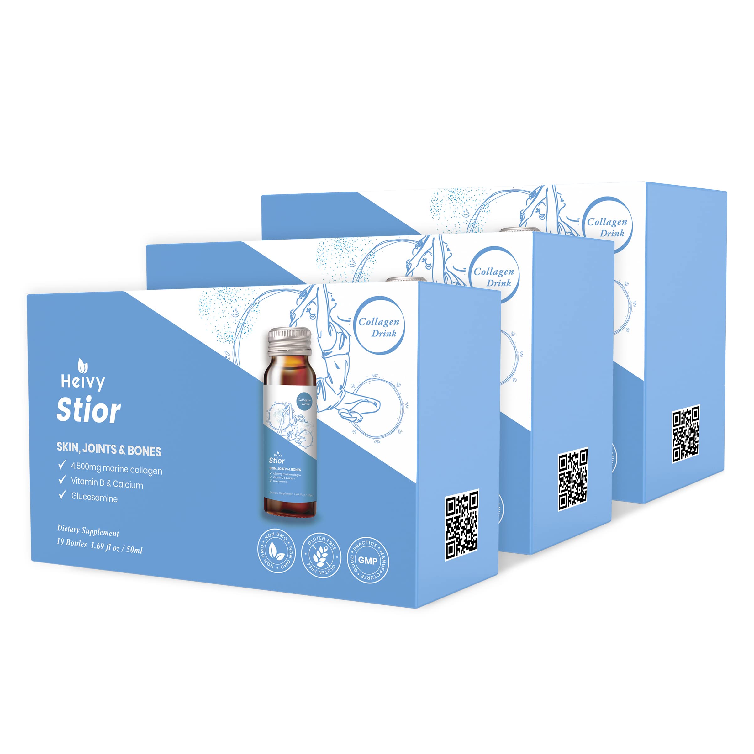 Foto 2 pulgar | Bebida De Colágeno Heivy Marine Collagen 50 Ml Para Mujer, Paquete De 30 - Venta Internacional.