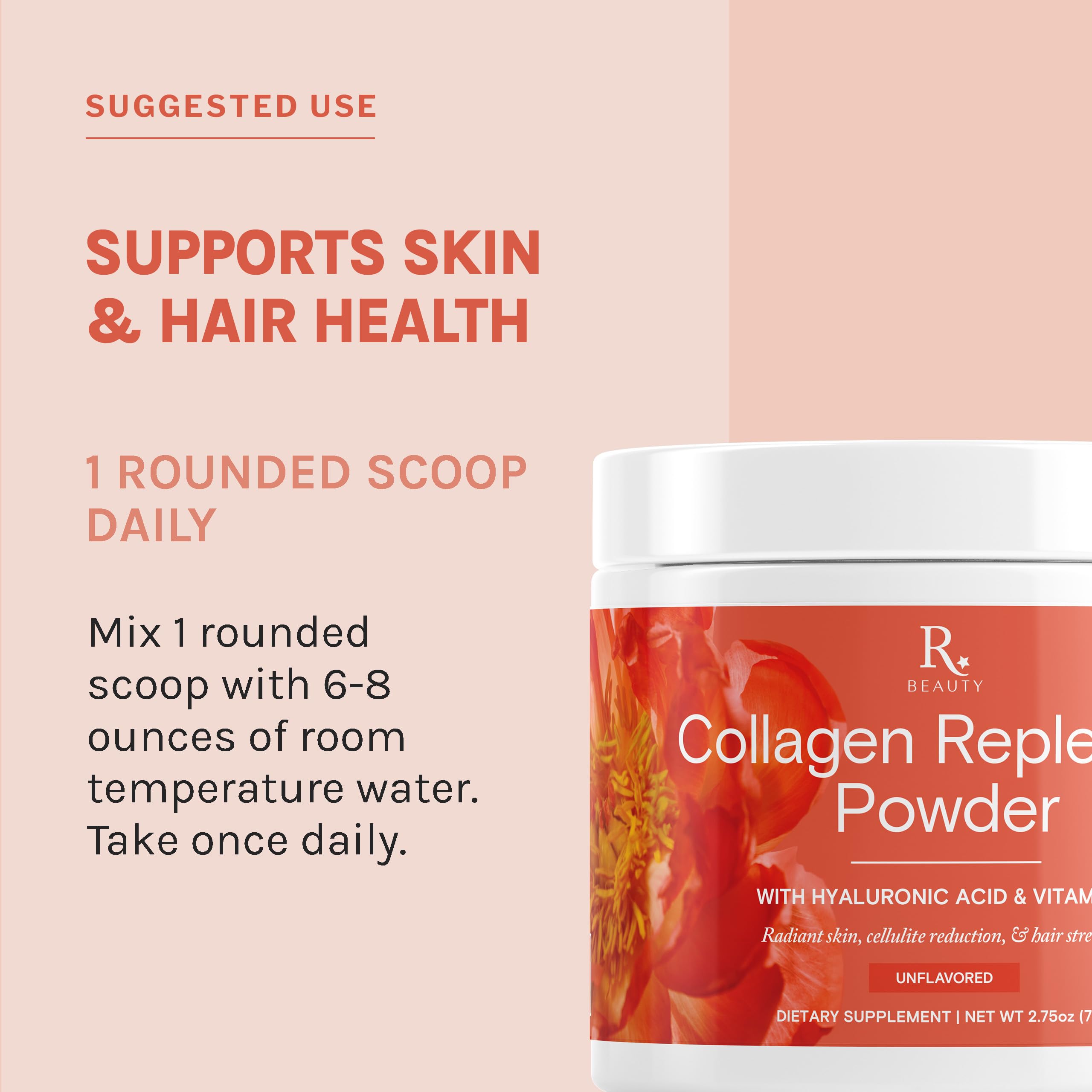 Foto 6 pulgar | Colágeno En Polvo Reserveage Beauty Replenish 80 Ml Con Hialurón - Venta Internacional.