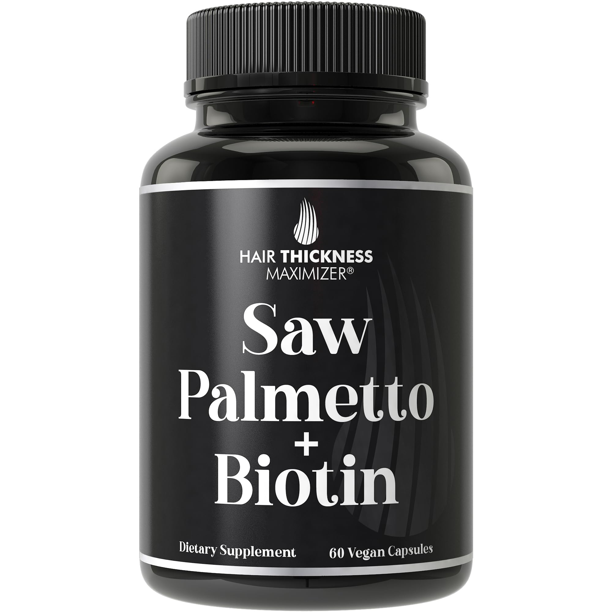 Suplemento Para El Crecimiento Del Cabello Con Palma Enana Americana Y Biotina, 10000 Mcg, Vegano - Venta Internacional.