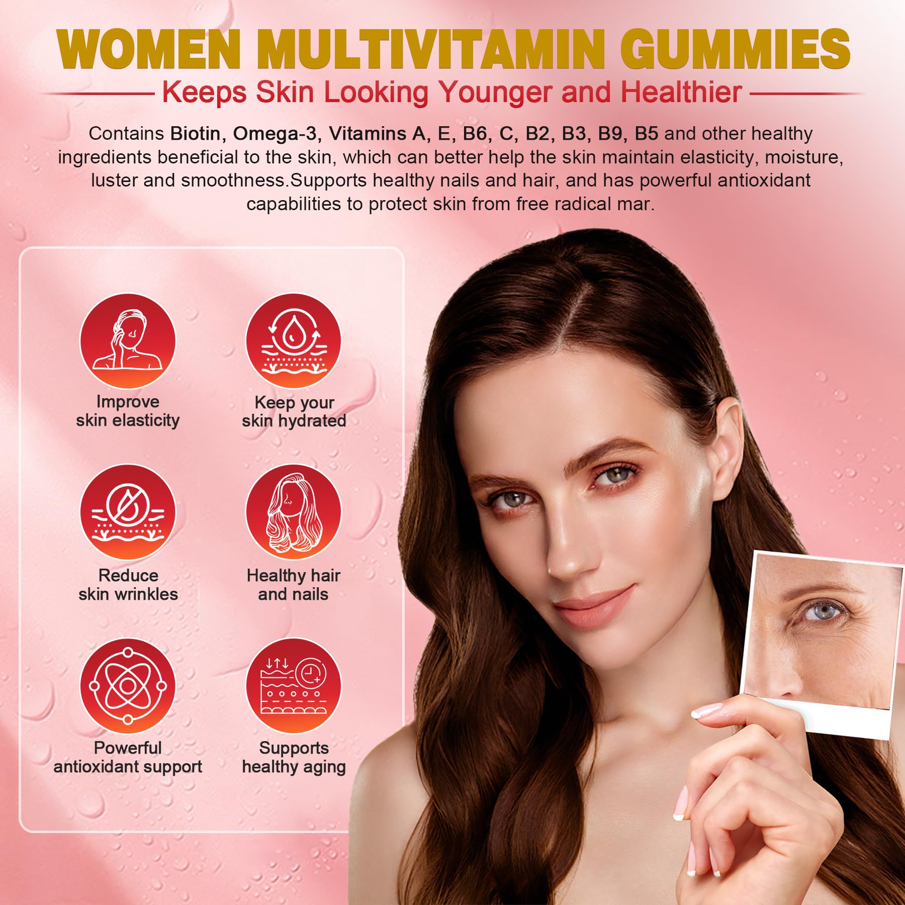 Foto 4 pulgar | Gomitas Multivitamínicas Envycure Sin Azúcar Para Mujeres, 60 Unidades - Venta Internacional.