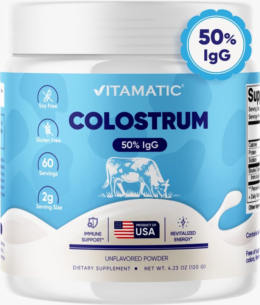 Foto 1 | Suplemento Vitamático De Calostro Bovino En Polvo, 50% De Igg, 60 Dosis - Venta Internacional.