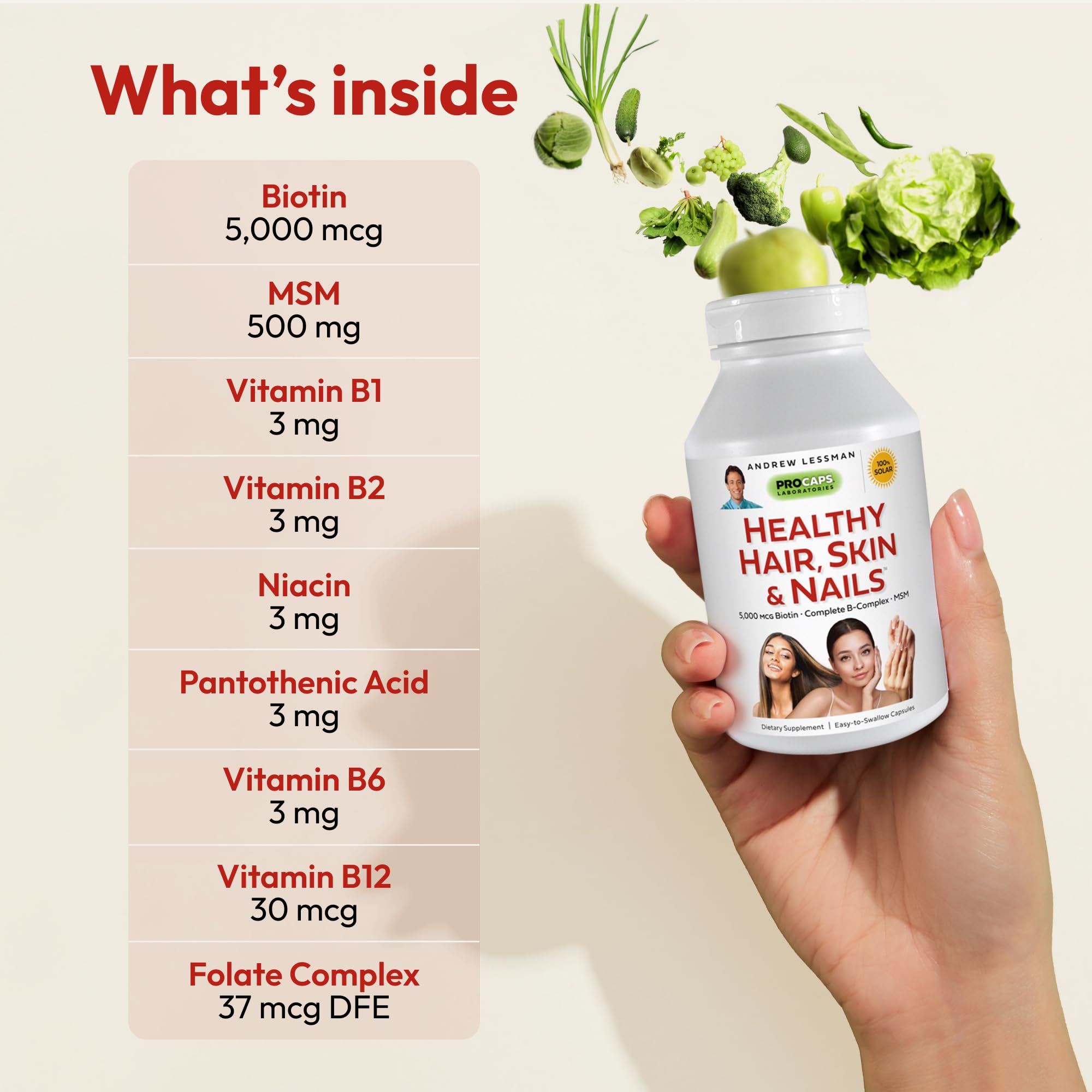 Foto 4 pulgar | Suplemento Andrew Lessman Healthy Hair, Skin & Uñas 240 Cápsulas - Venta Internacional.