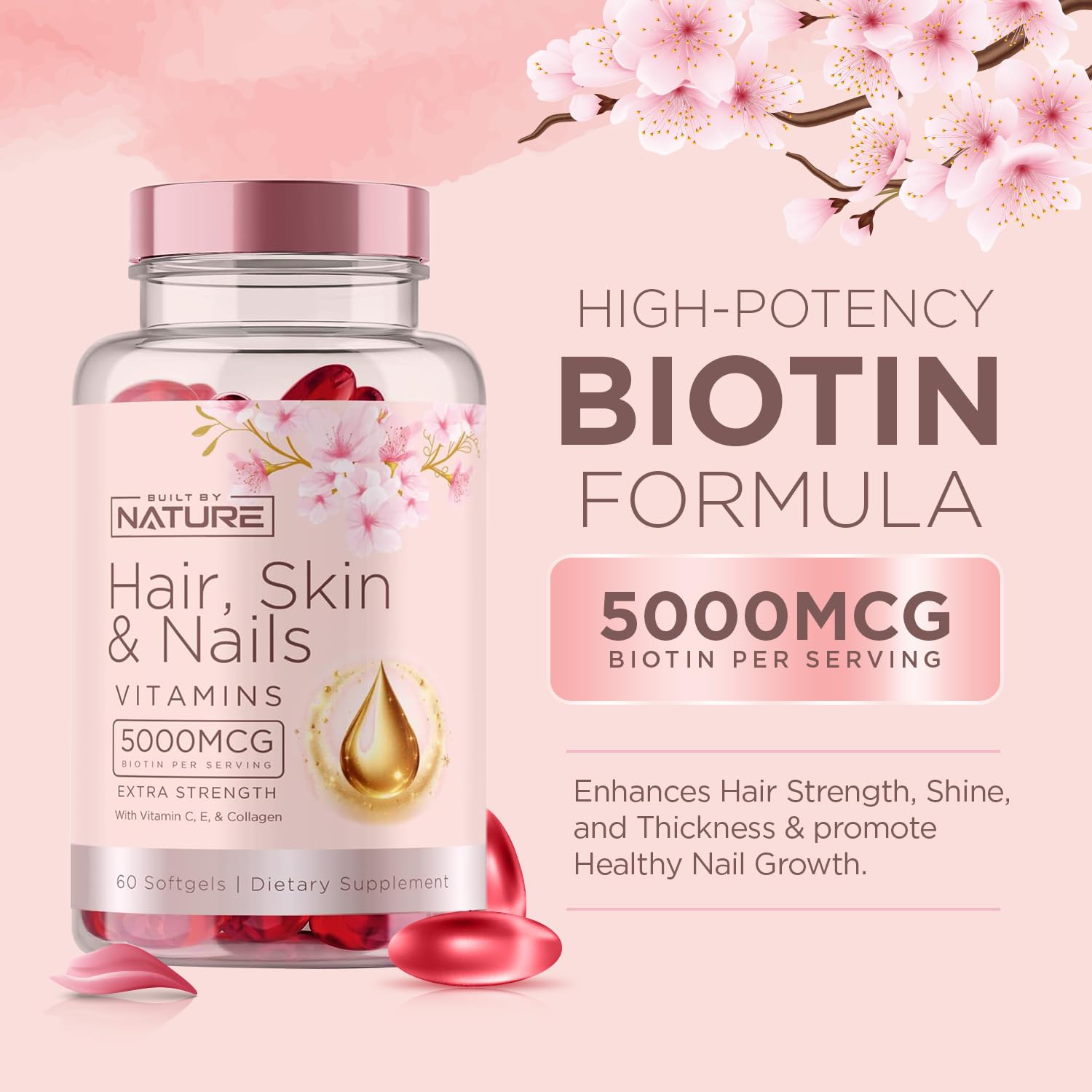 Foto 4 pulgar | Suplemento Fabricado Por La Naturaleza, Vitaminas Para Cabello, Piel Y Uñas, 60 G - Venta Internacional.